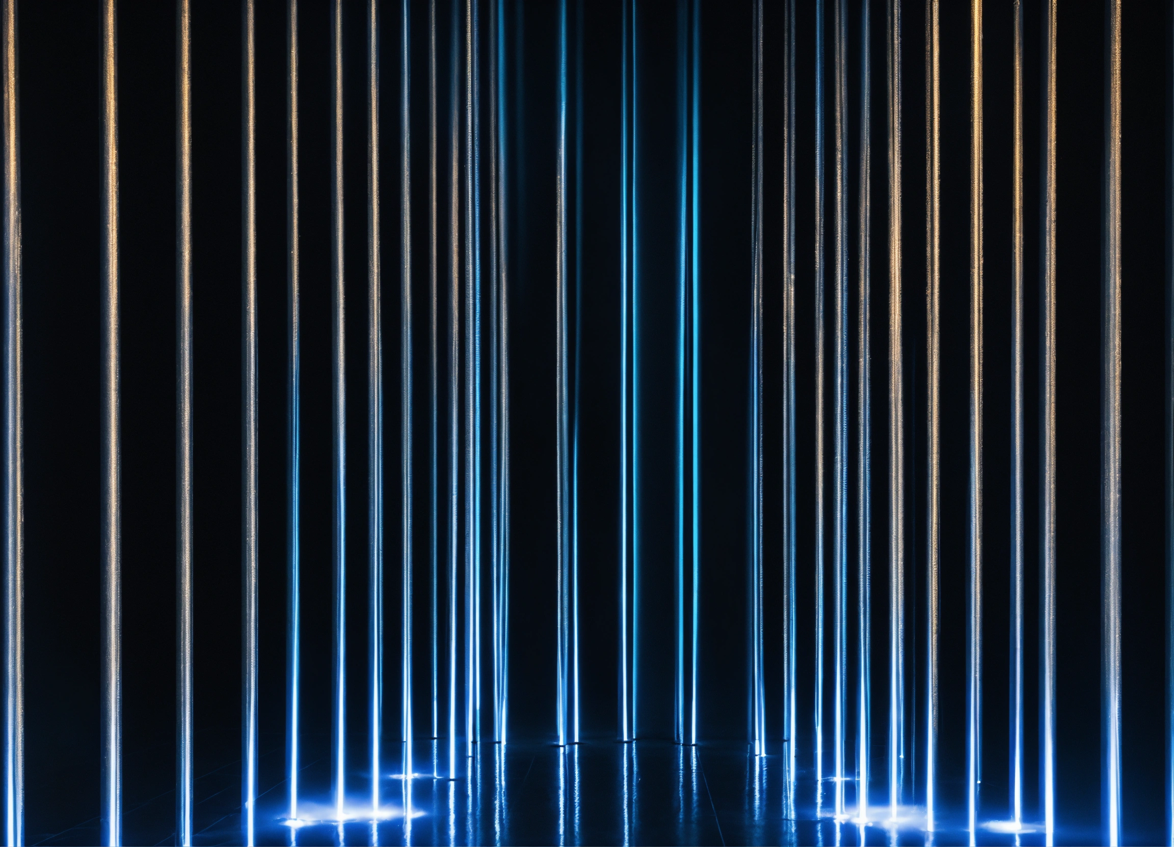 Lexica - Light columns brush on the black background overlay
