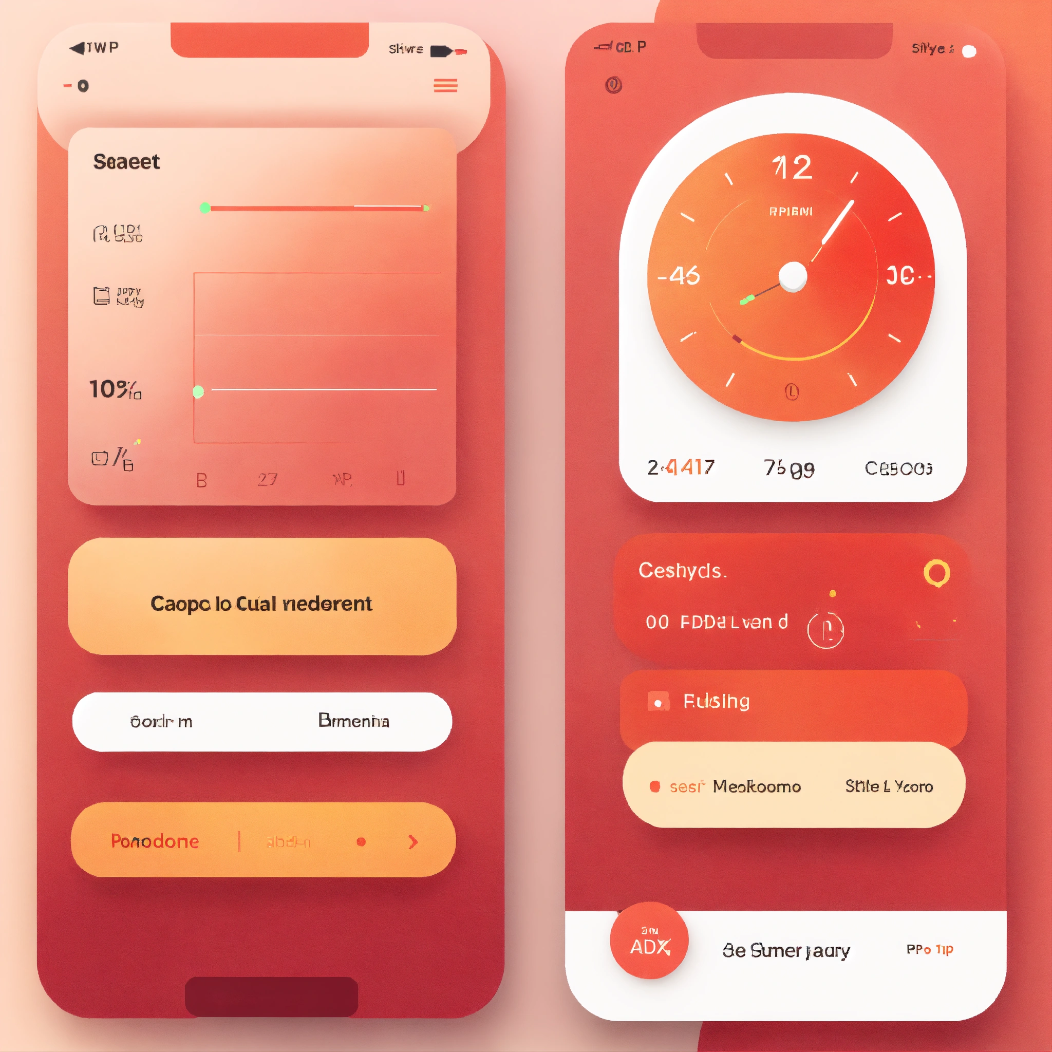 Lexica - Stylised app ui for focusing on task, pomodoro style
