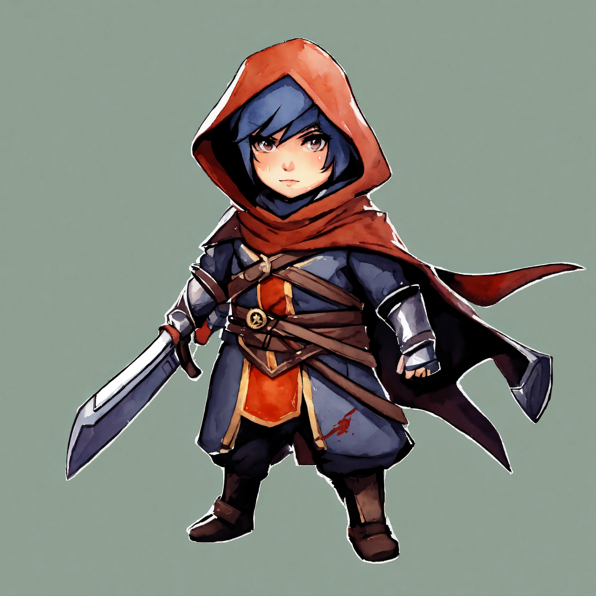 Lexica - Assassin novice, Character talent, game icon, stylized, simple ...