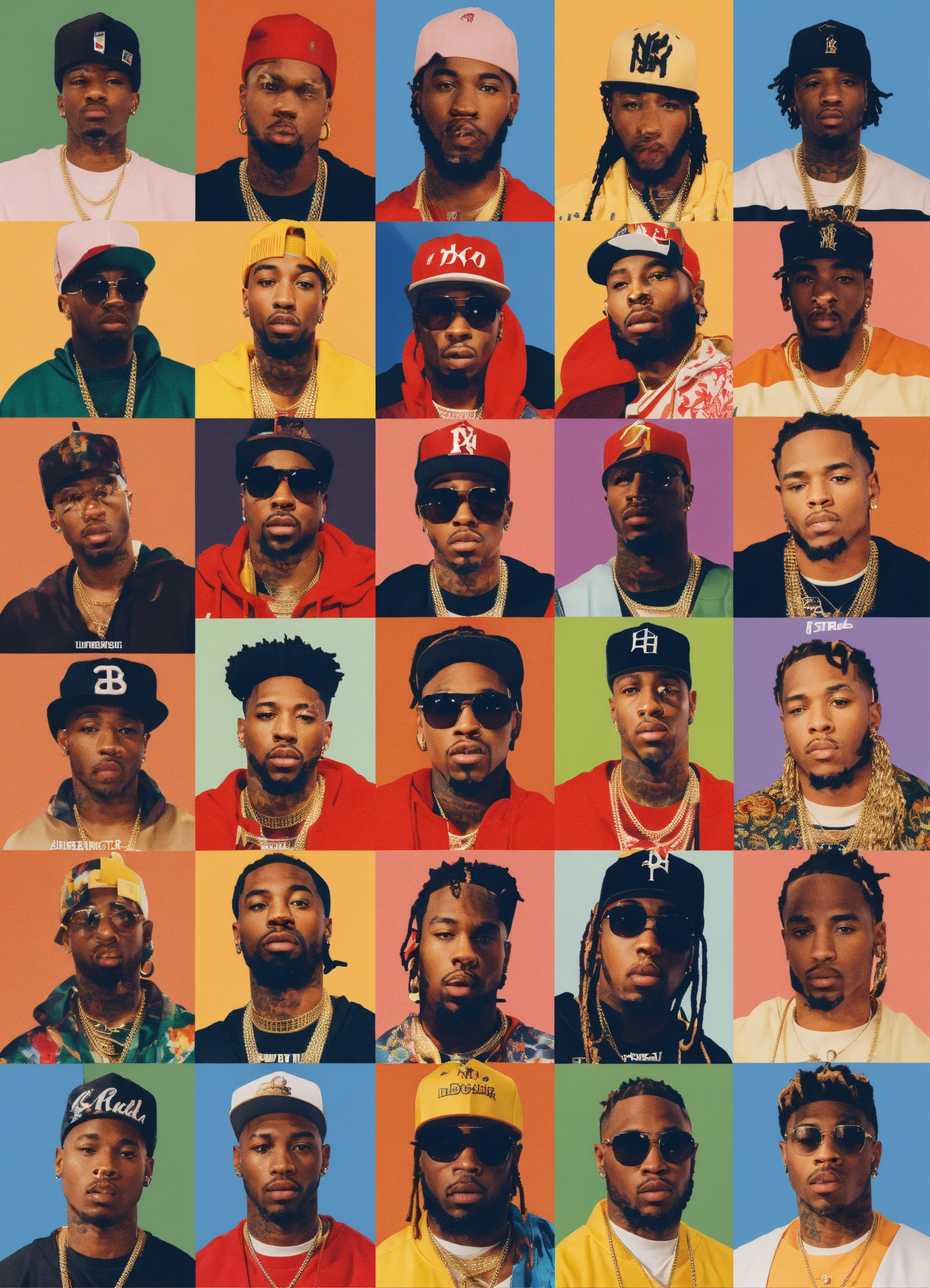 Lexica - A grid image of the rappers we lost