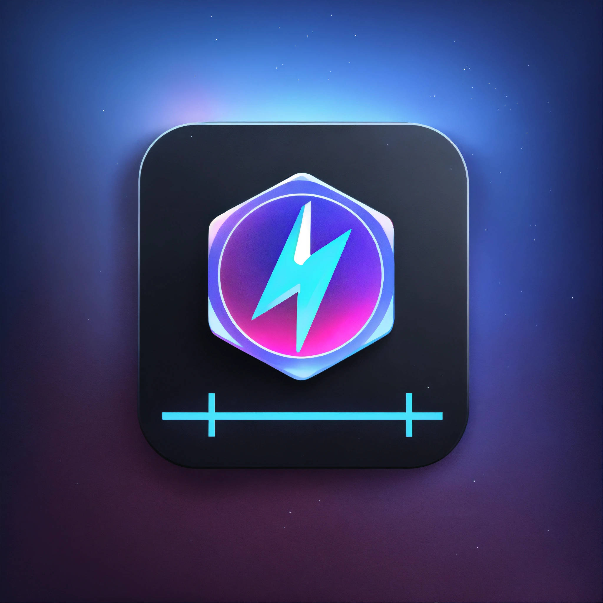 Lexica - Modern iOS app icon for Ethernet configuration, lighting bolt ...