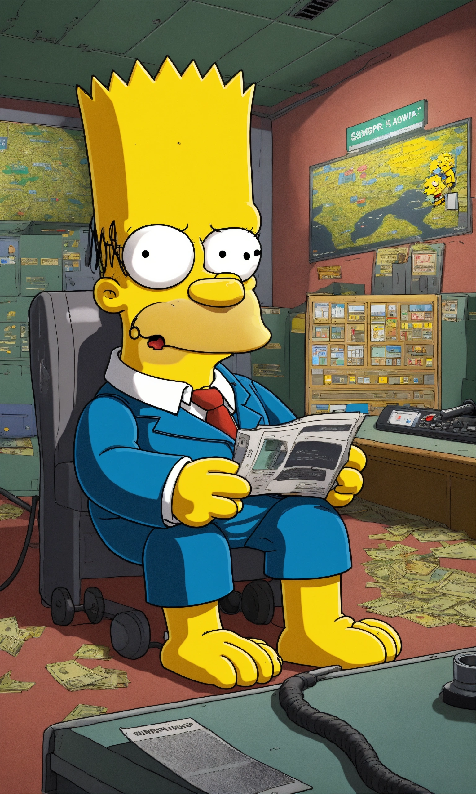 Lexica - Simpsons in a FBI bunker with the highest chief of the world ...