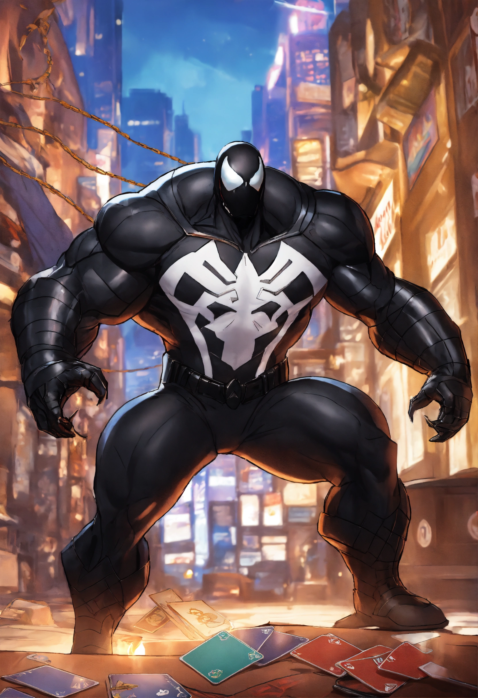 Lexica - Marvel animated agent venom with card game borders