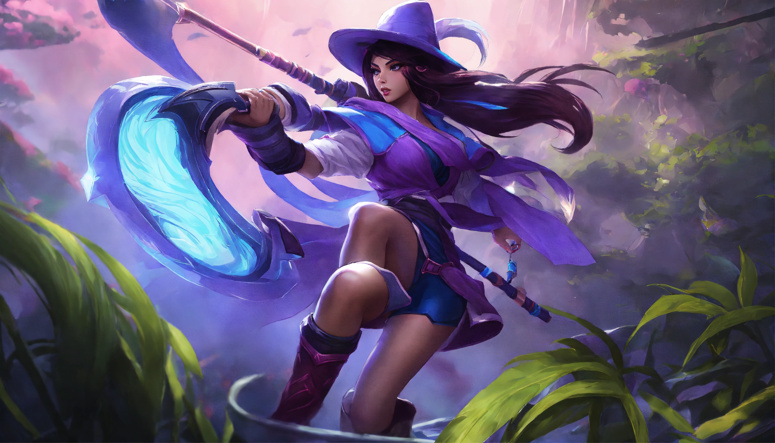 Lexica - League of legends akali color purple-blue
