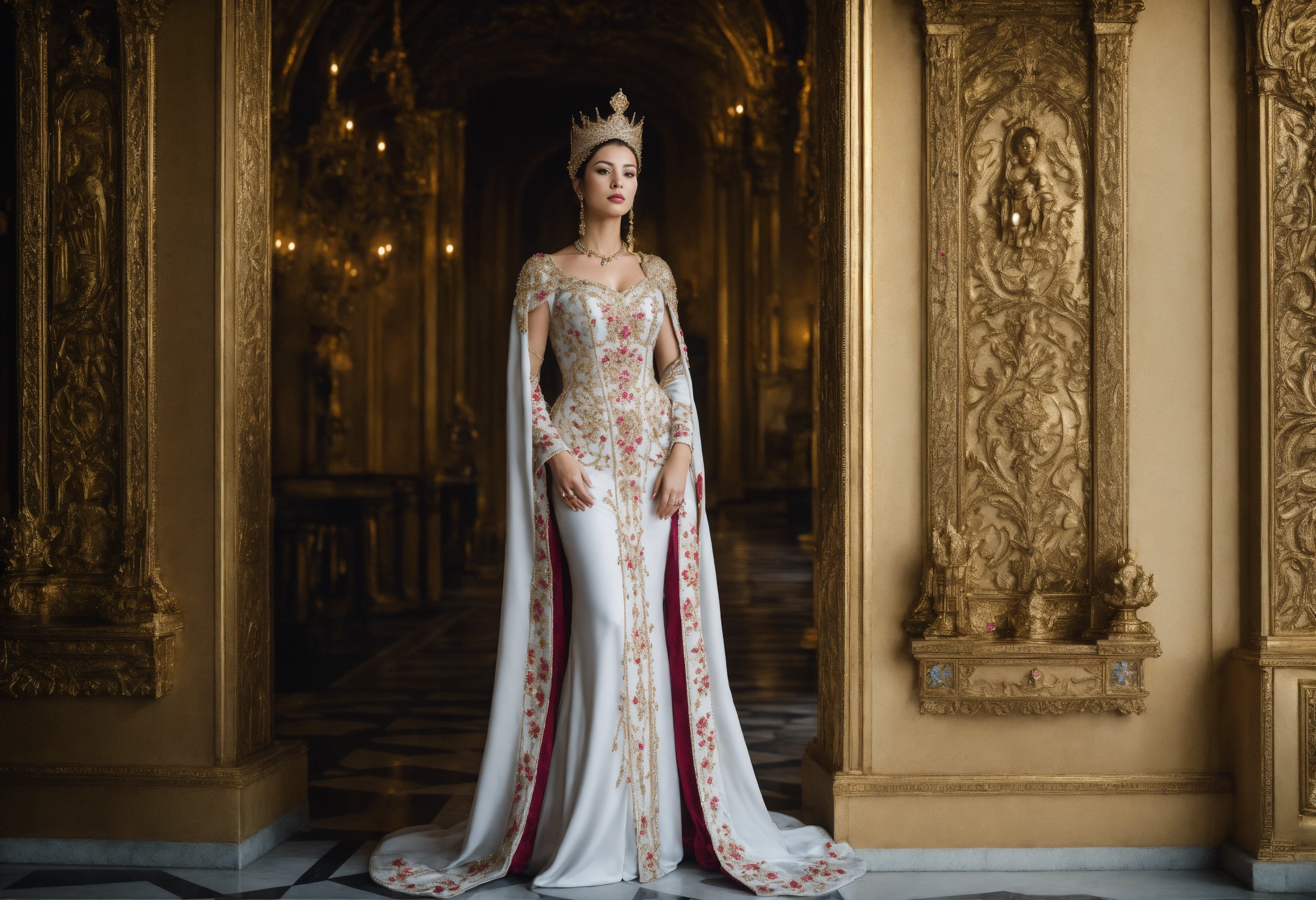 Lexica - Take photos of different queens in reference style,White skin ...