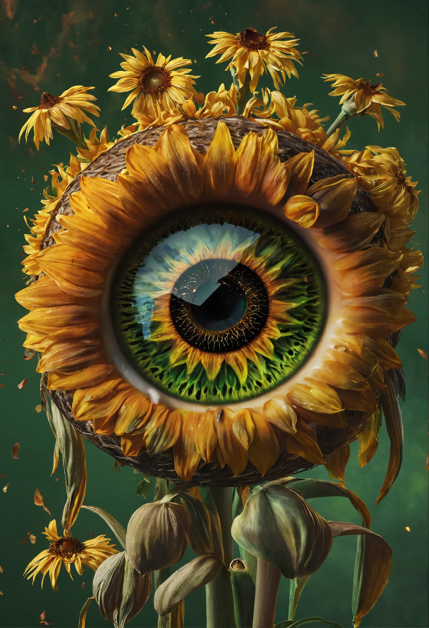 Lexica - An ultra realistic digital art depiction of an eye with ...