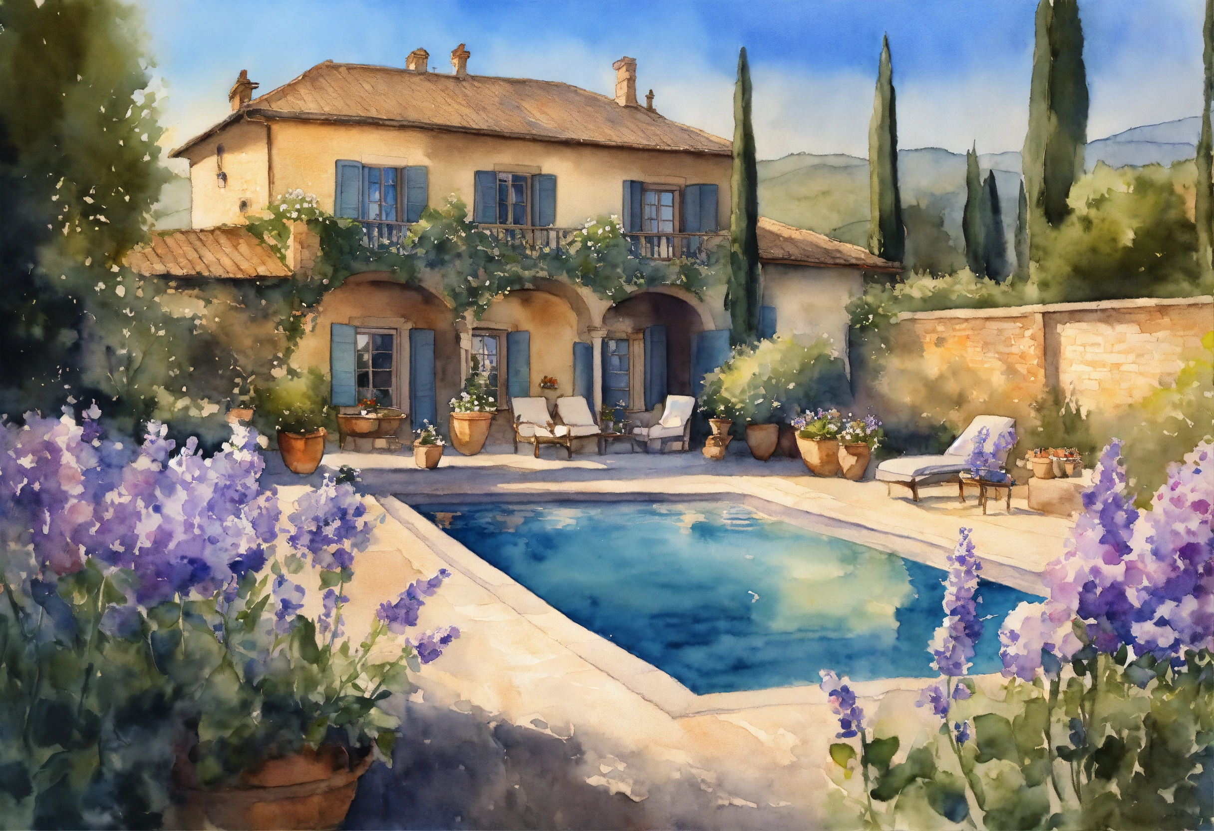Lexica - Watercolour painting, pastel colours, warm light, intricate ...