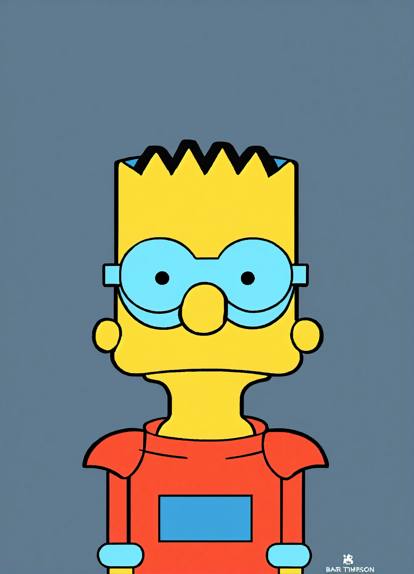 Lexica - Create a simple minimal character. Example Bart Simpson but ...