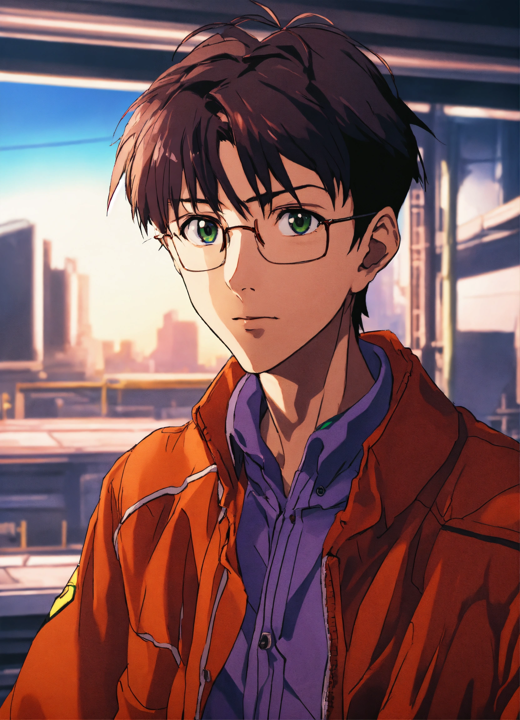 Lexica - Portrait of Shinji Ikari from Neon Genesis Evangelion ...