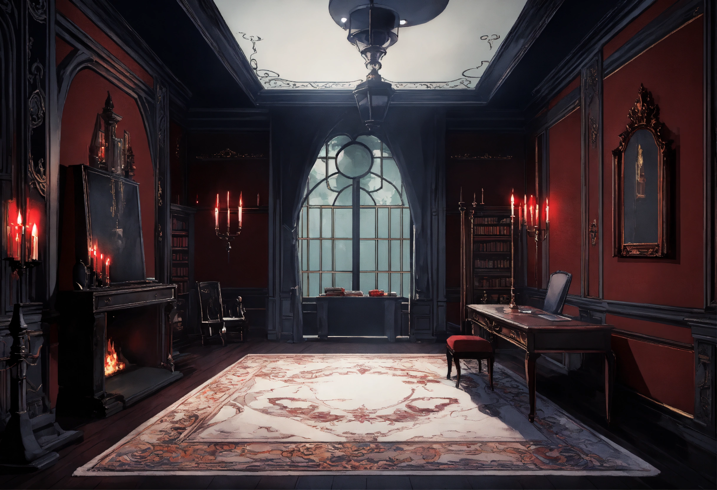 Lexica - A dark modern vampire manor hall