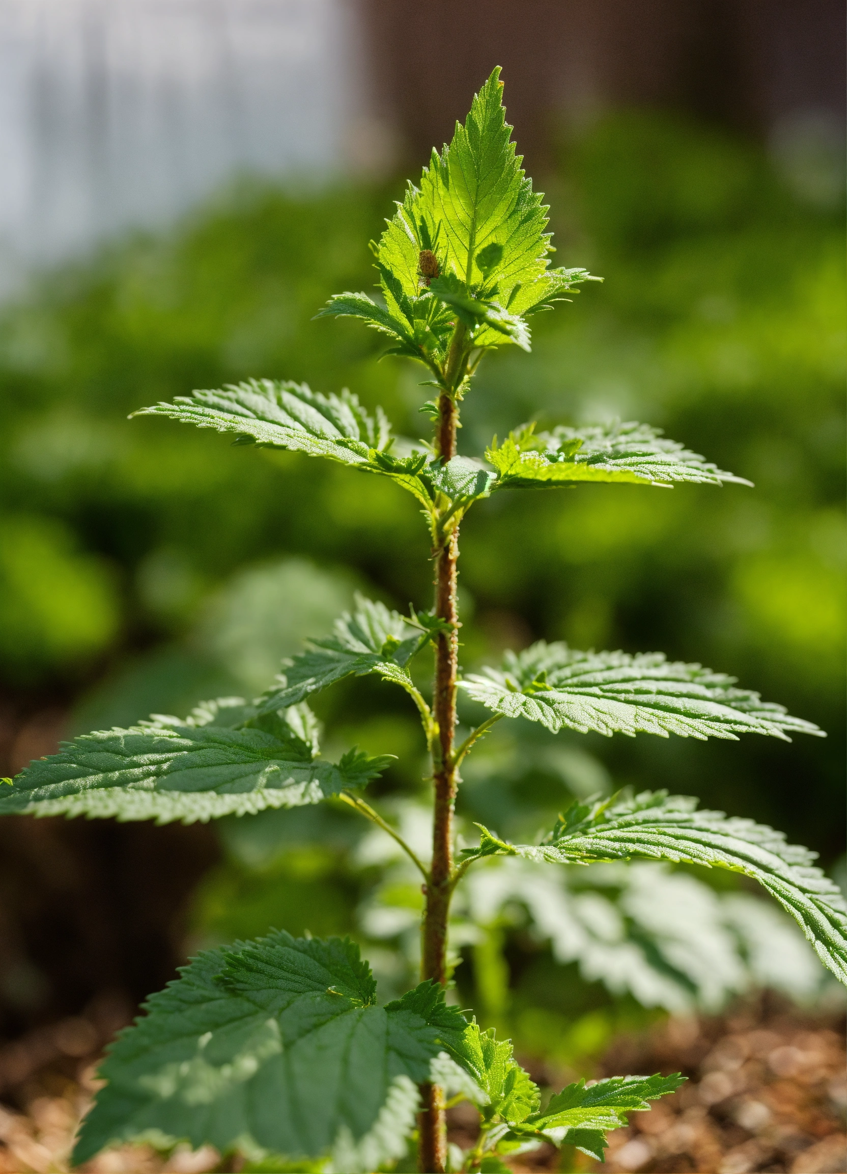 Lexica - Nettle plant with six leaves