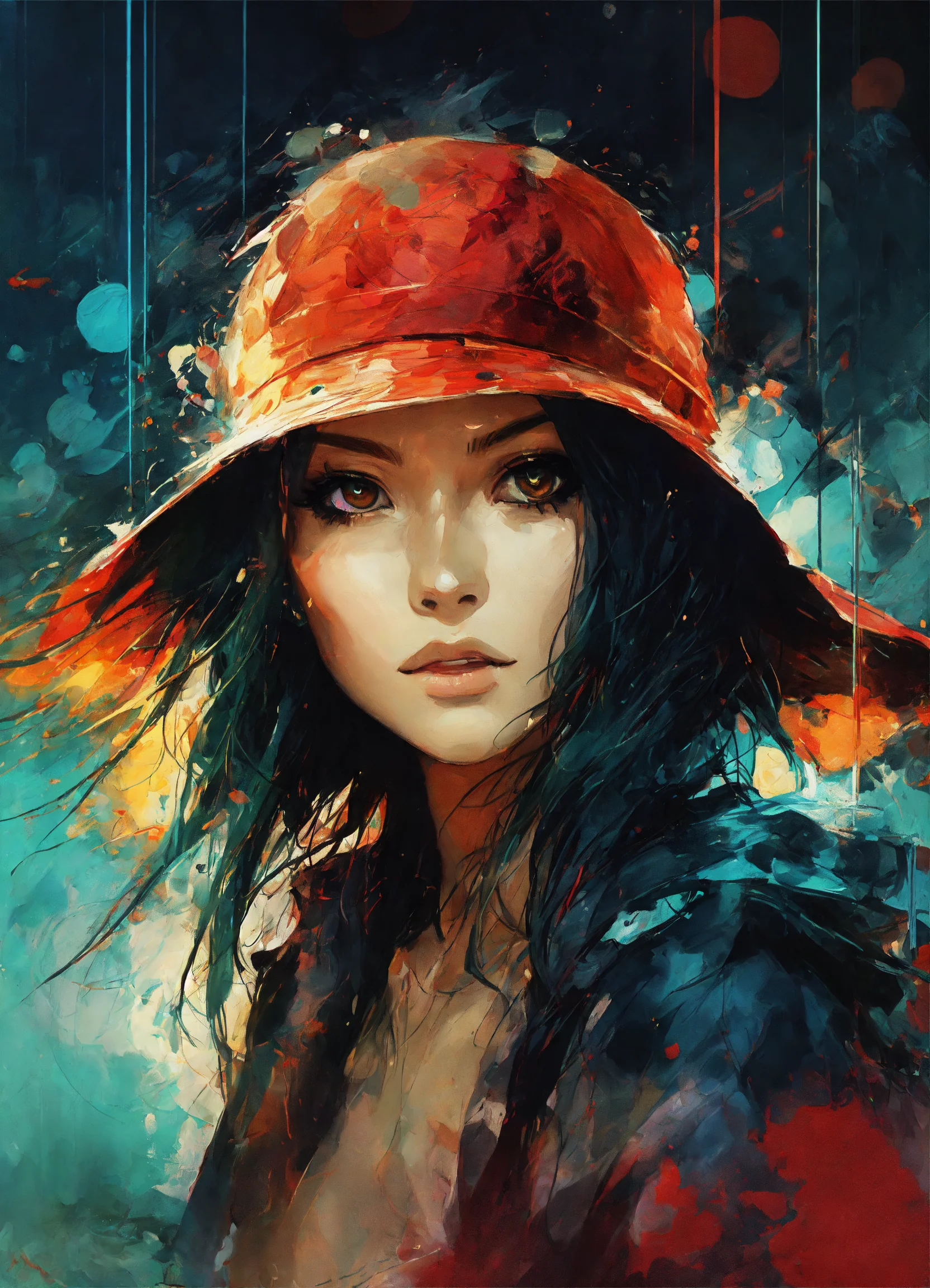 Lexica - A ultra realistic poster of Nami from one piece in the red ...