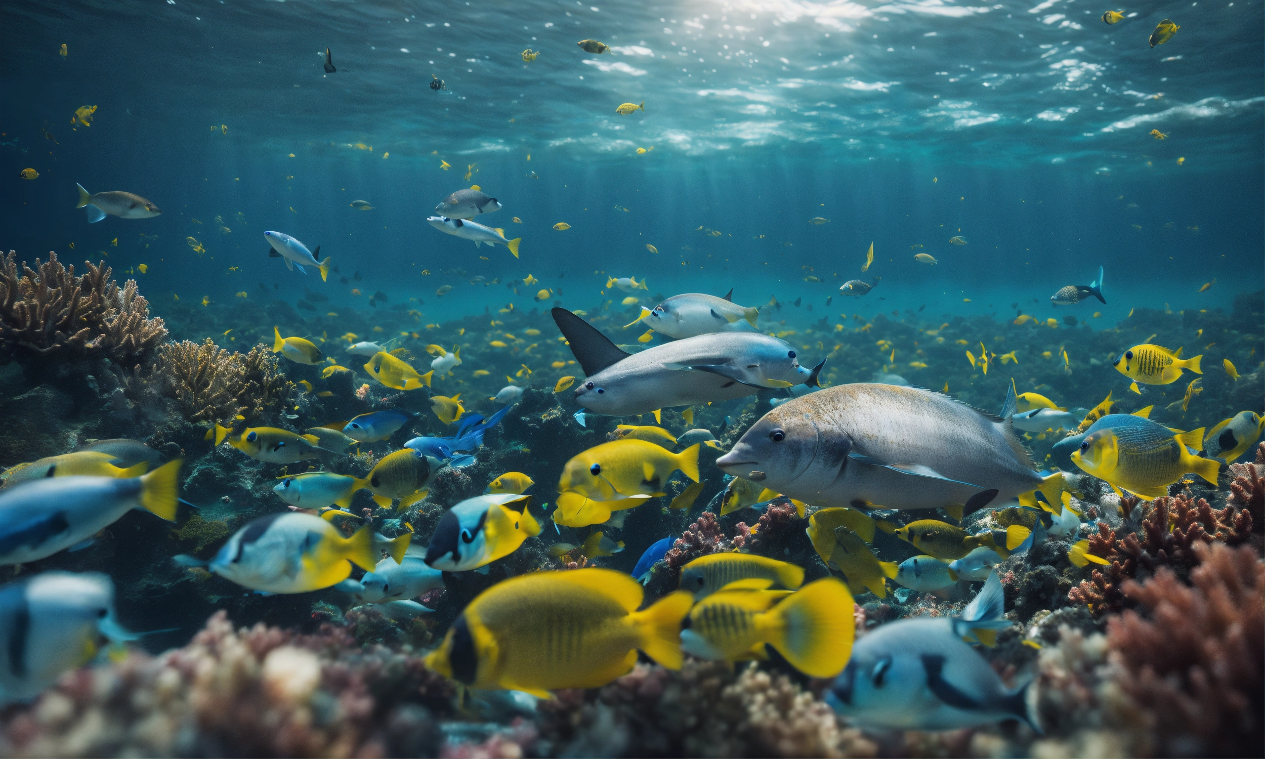 Lexica Ocean pollution, in the style of national geographic