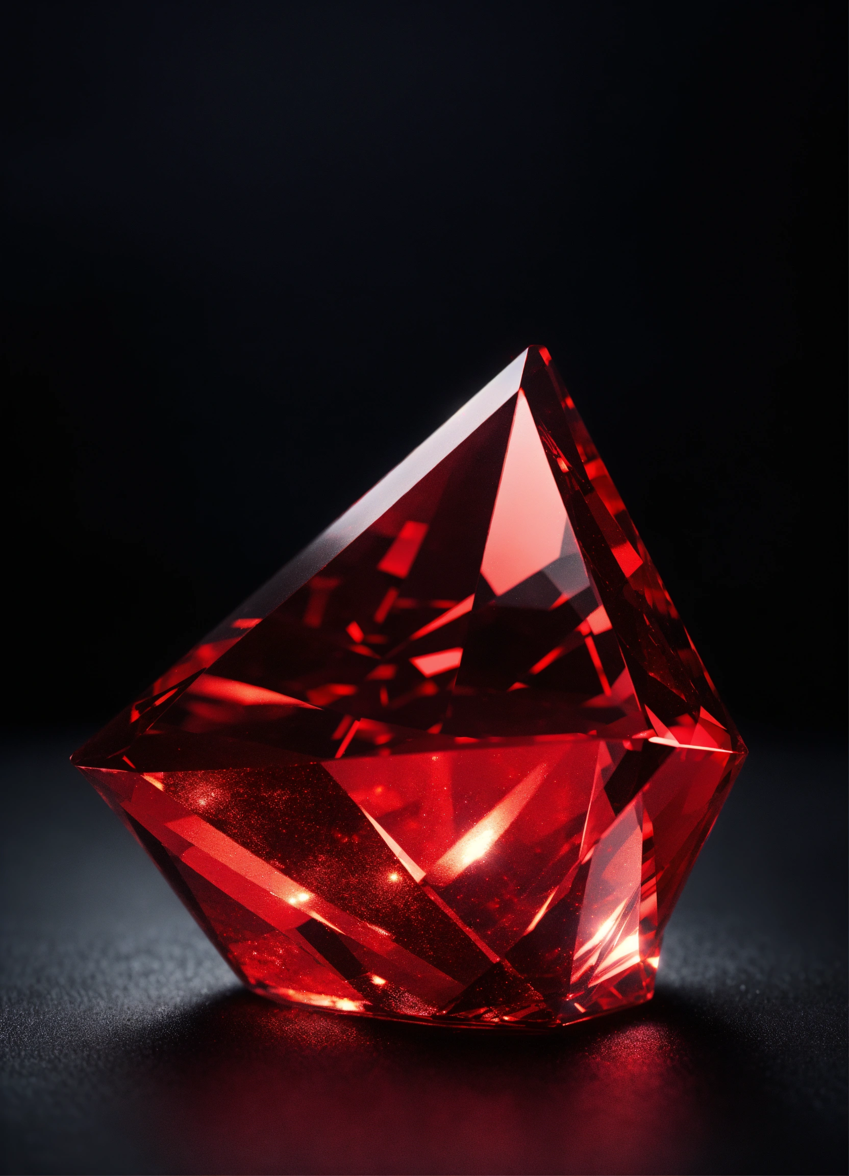 Lexica - Hyper realistic red opaque sparkling crystals in air with ...