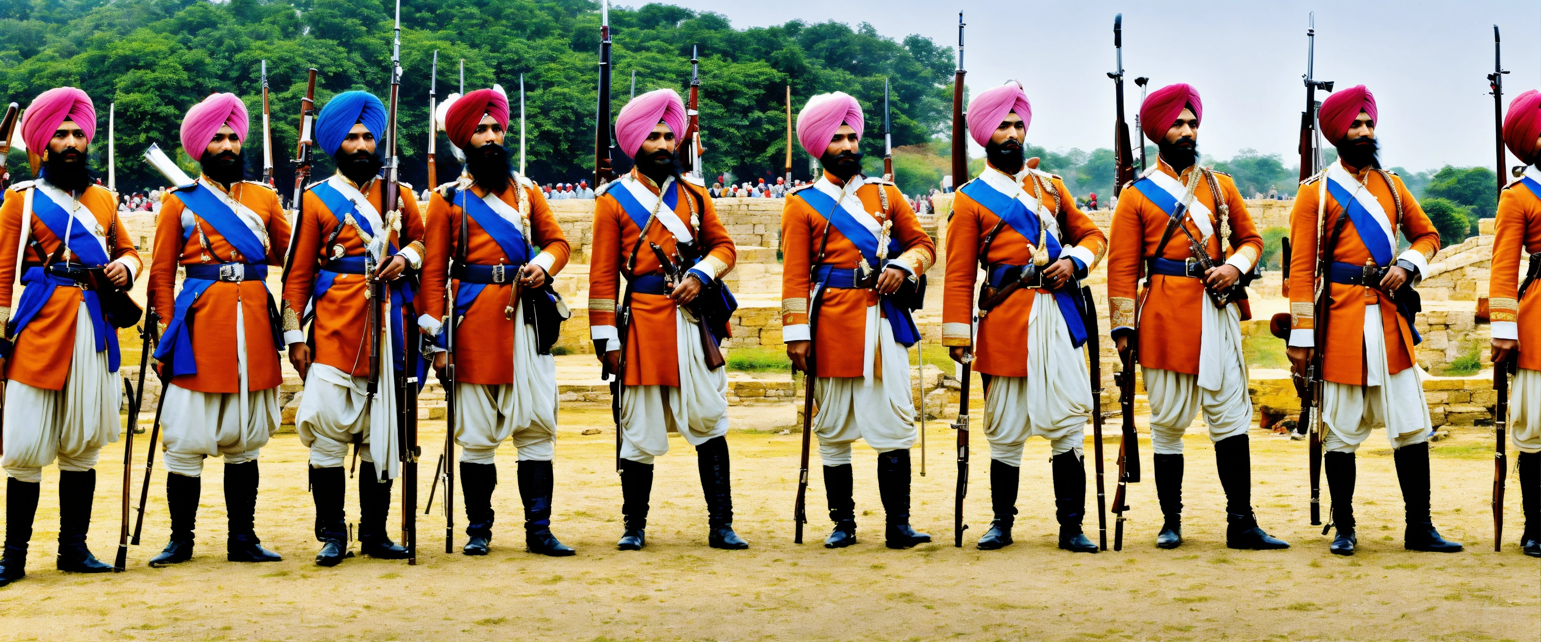 Lexica - Soldiers of the Sikh Empire with muskets