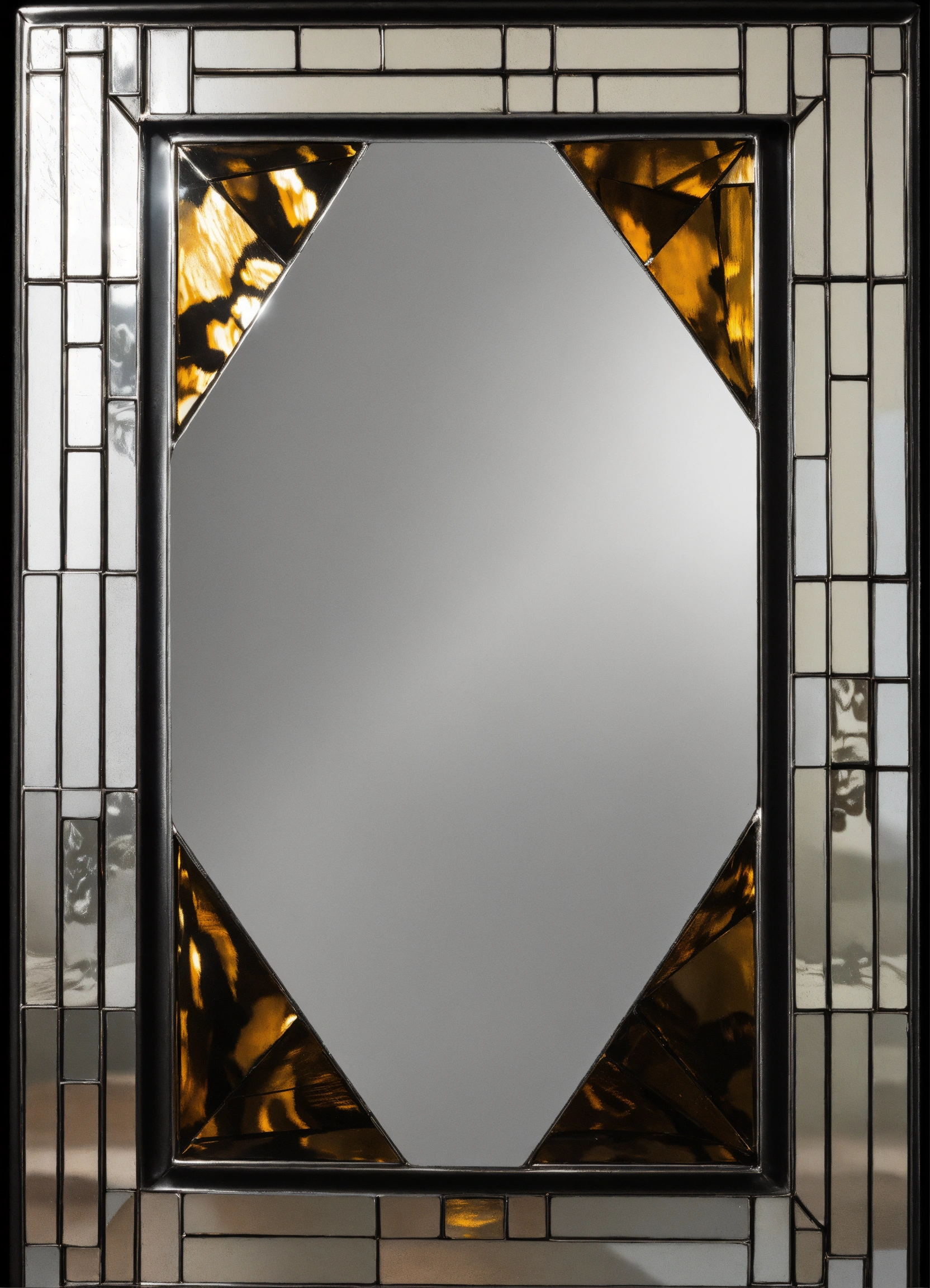 Lexica - Onyx brutalist minimalist empty liminal lalique murano mirror ...