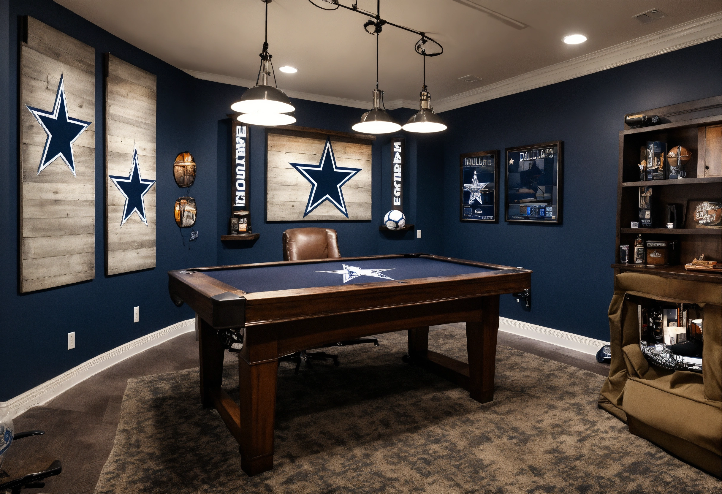 Lexica - Design inspiration for man cave, 11'x10' room, Dallas Cowboys ...