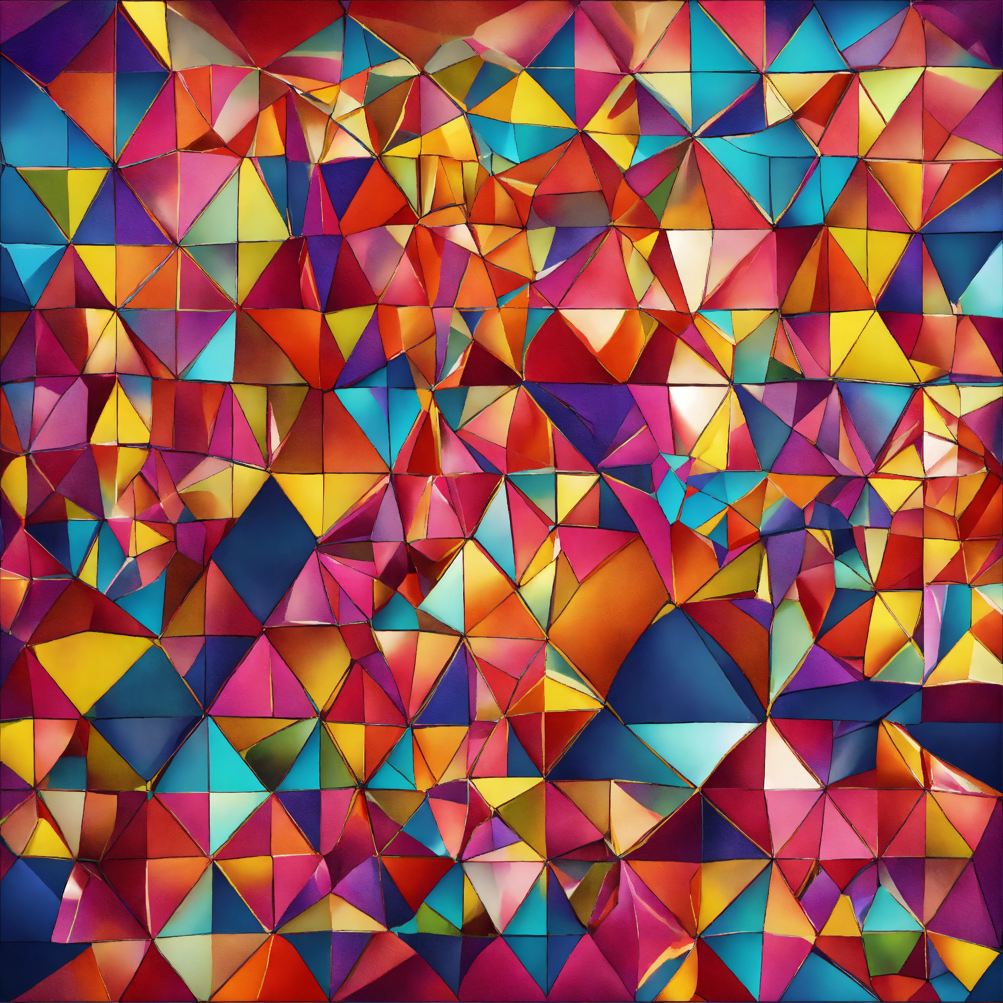Lexica - Colorful bejeweled geometric pattern with mickey mouse