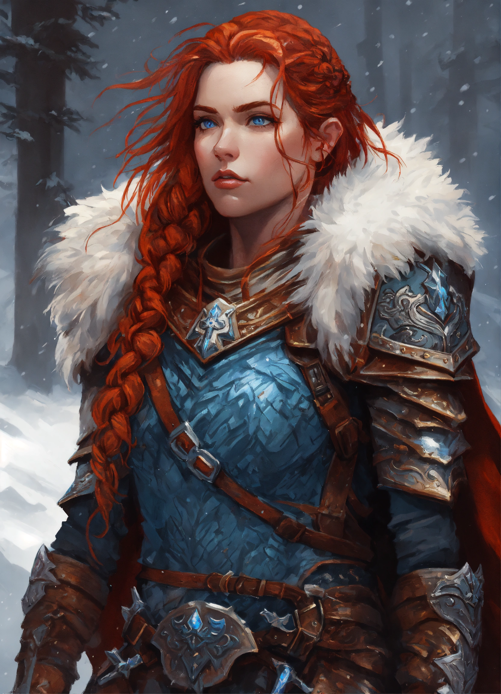 Lexica - A strong rugged woman in intricate armor, highly detailed ...