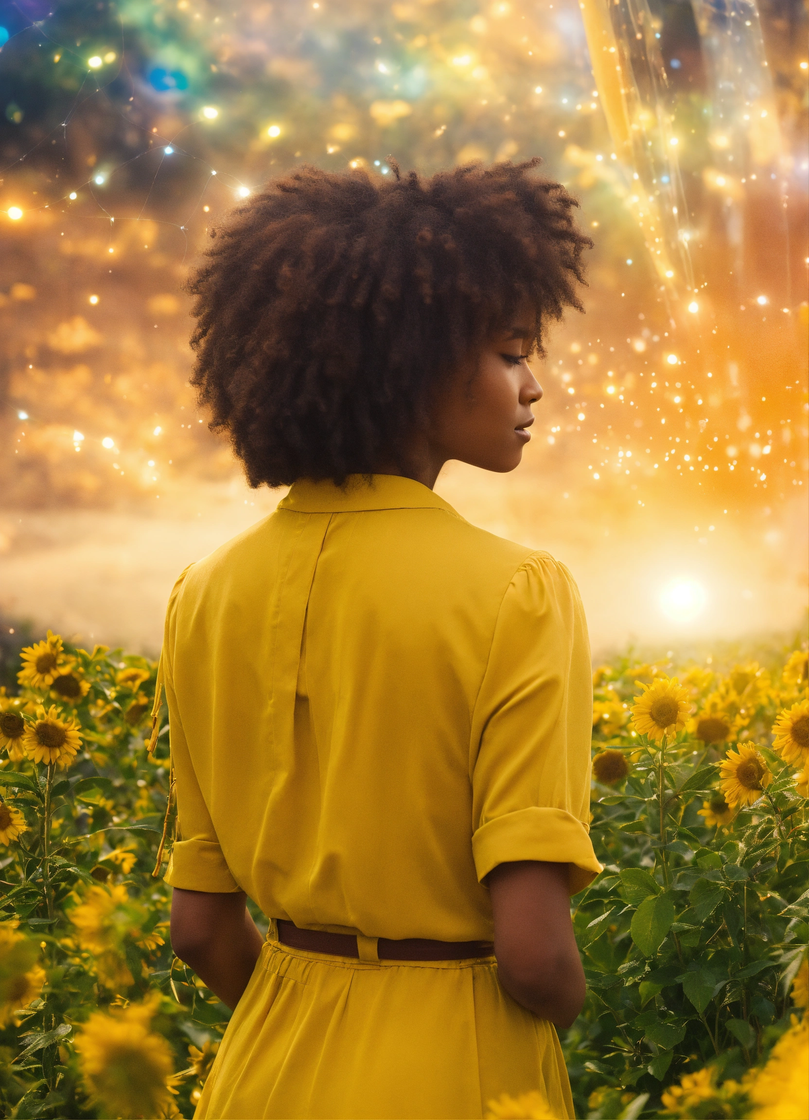 Lexica - A Woman Visualizing the Present Abundant with Opportunities