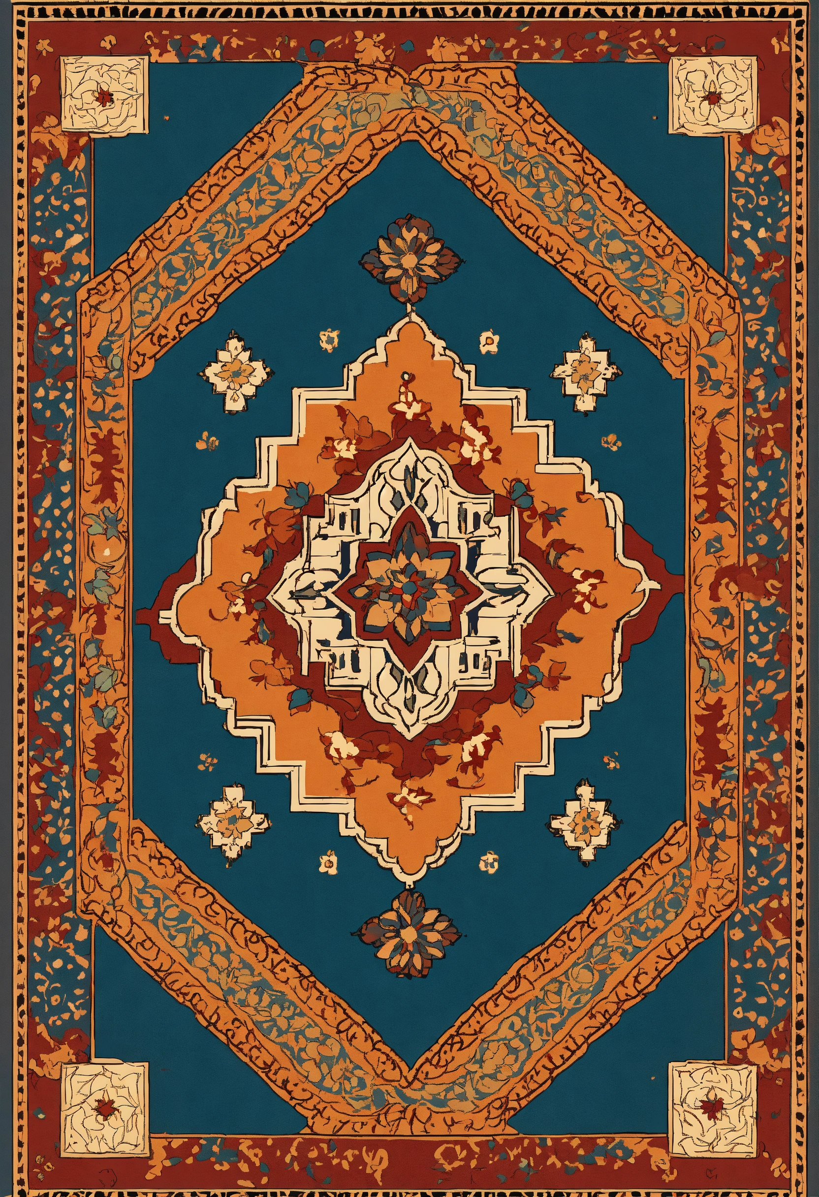 Lexica - Create unique Moroccan rug designs., vector designs, high ...