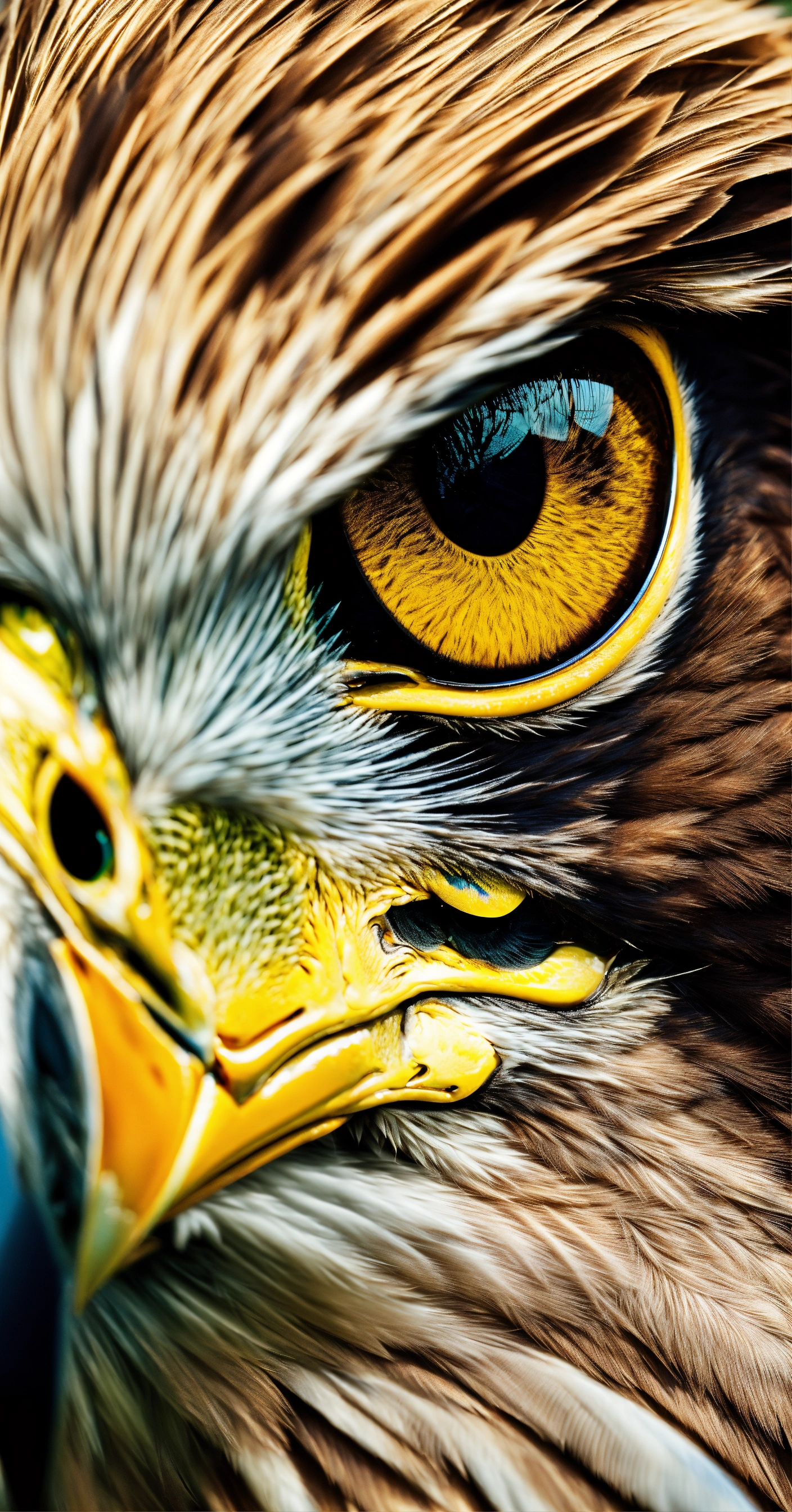 Lexica - A close up of an realistic eagle eyes, hight detailed,