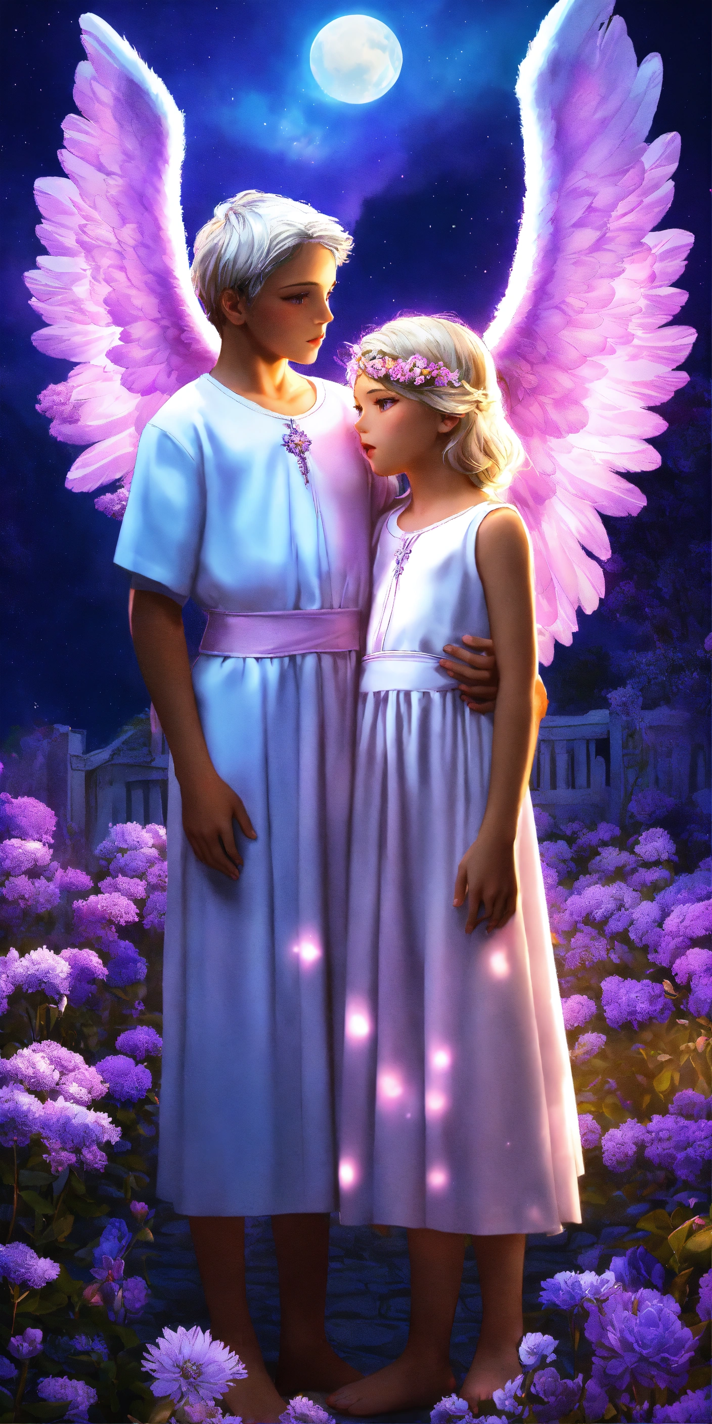 Lexica - 2 Guardian Angels, one is a boy and the other angel is a 7 ...