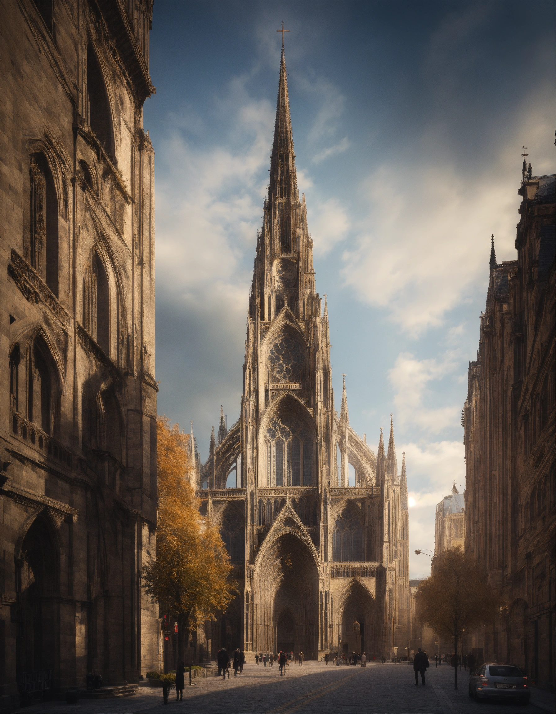 Lexica - Gothic cathedral skyscraper tower high apace
