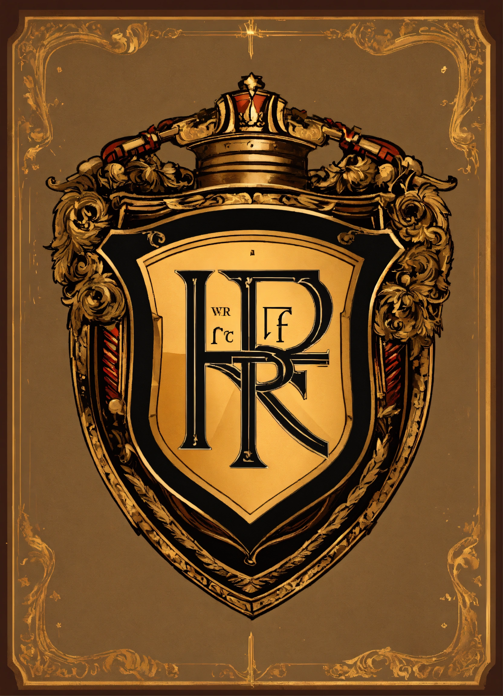 Lexica - A shield logo featuring the initials RF