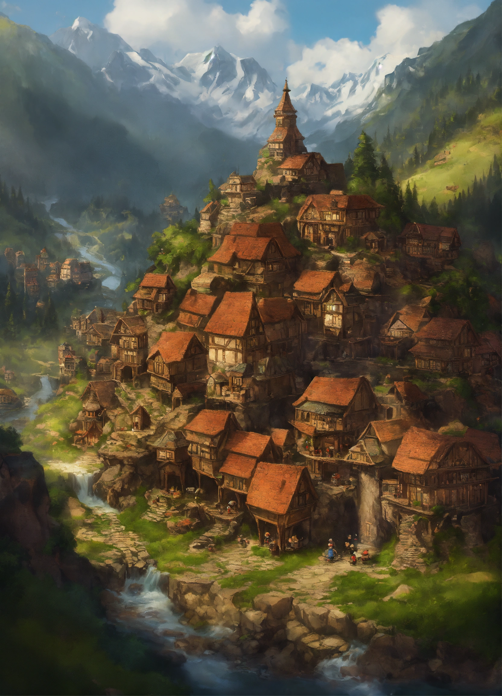 Lexica - A dwarf city in a mountain