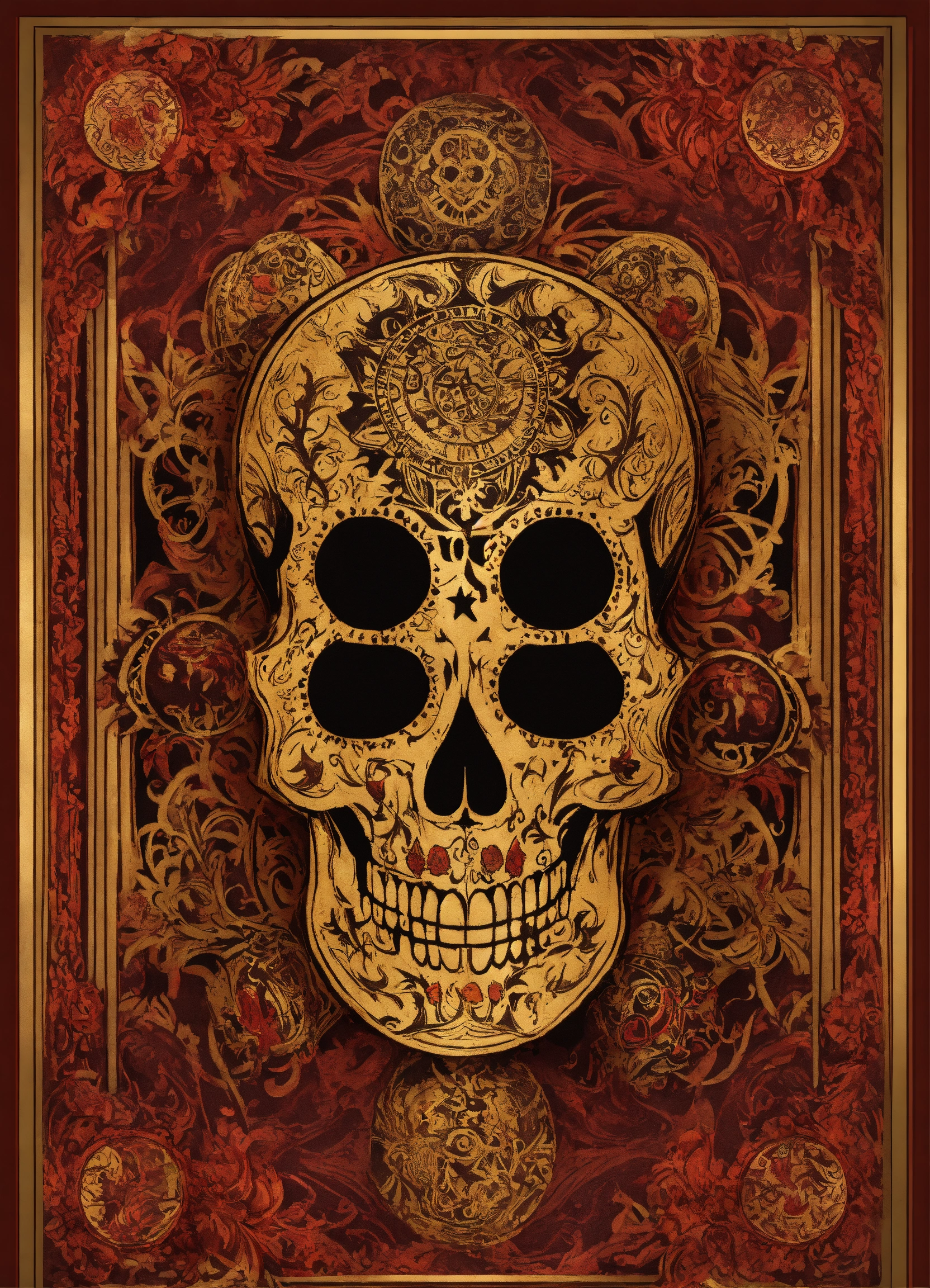 Lexica - CARD BACKS, intricate design, voodoo