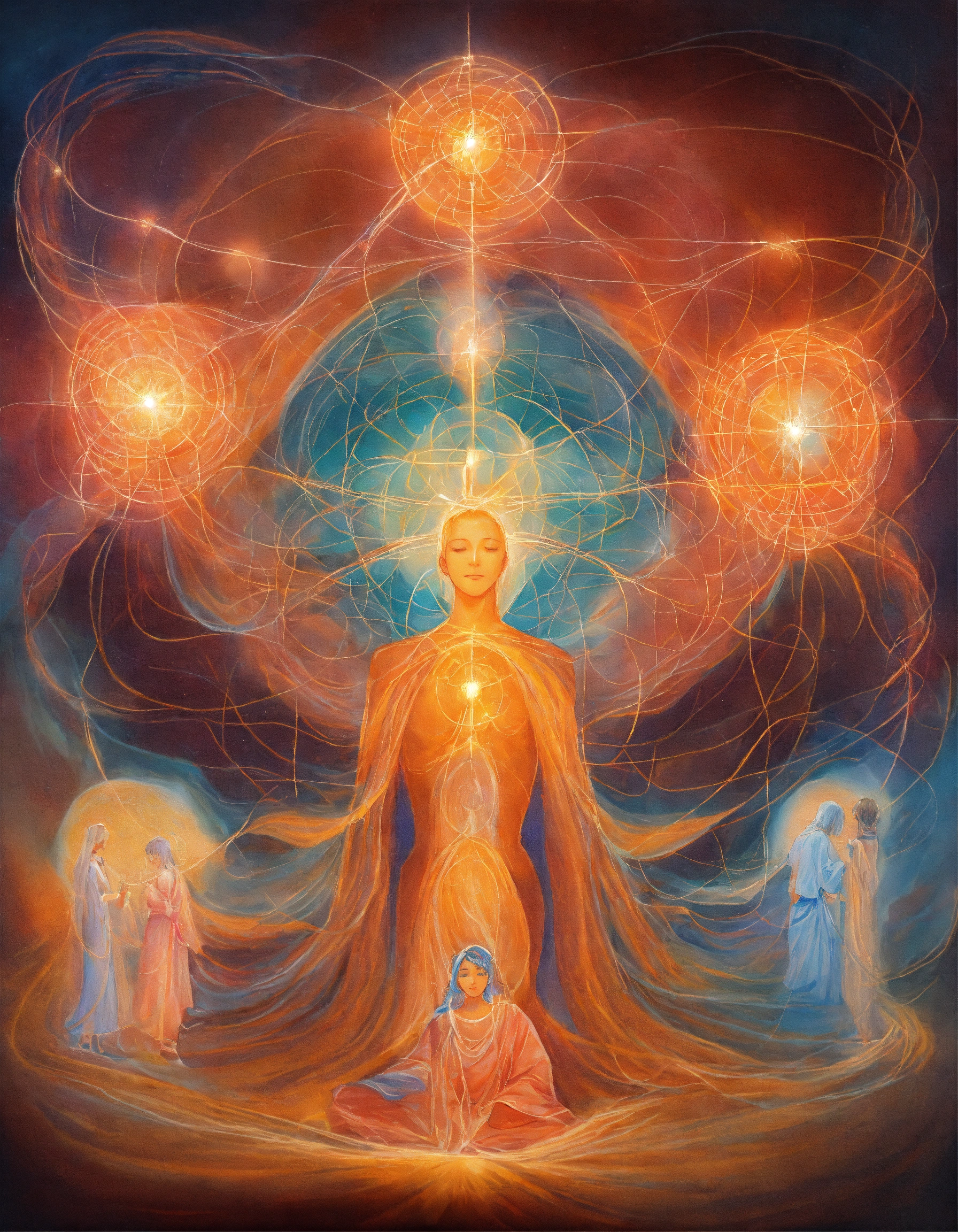 Lexica - Drawing painting of A system of spiritual energetic ...