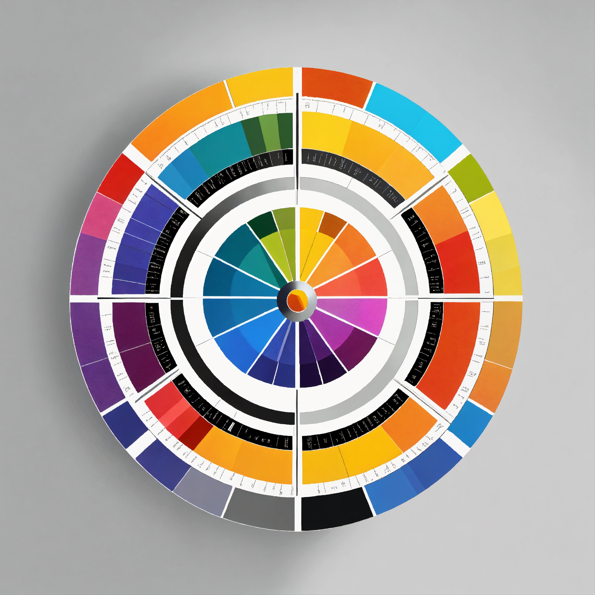 Lexica - A SIMPLE conventional color-wheel in 'white background' in ...