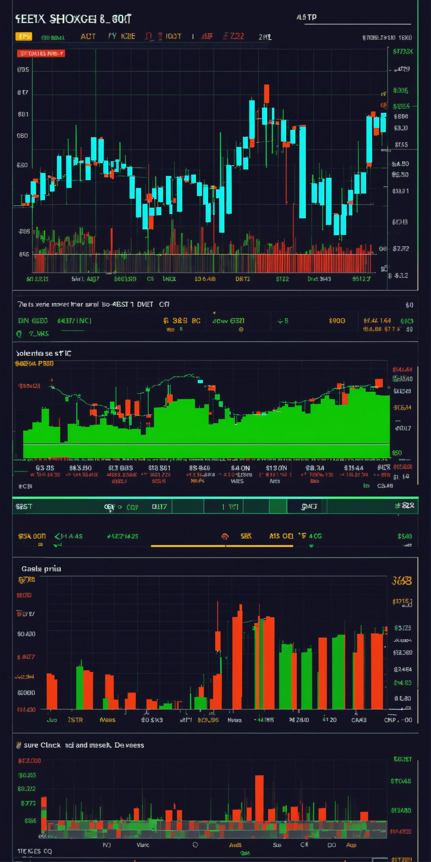 Lexica - Stock exchange charts and price movements Digital Art