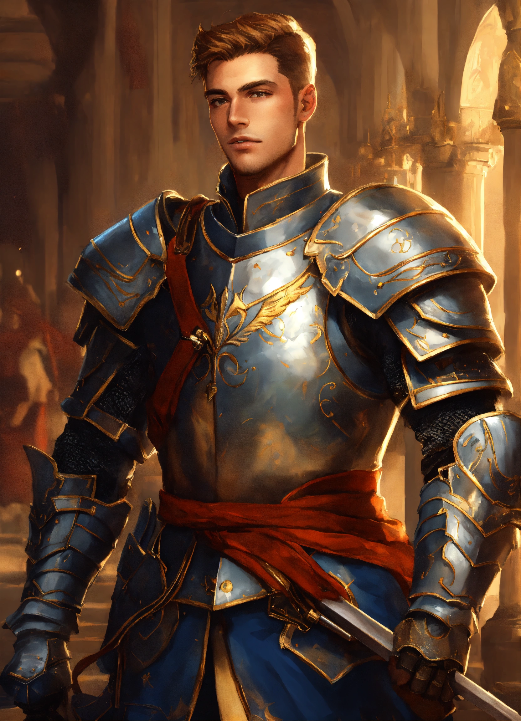 Lexica - A handsome young military knight