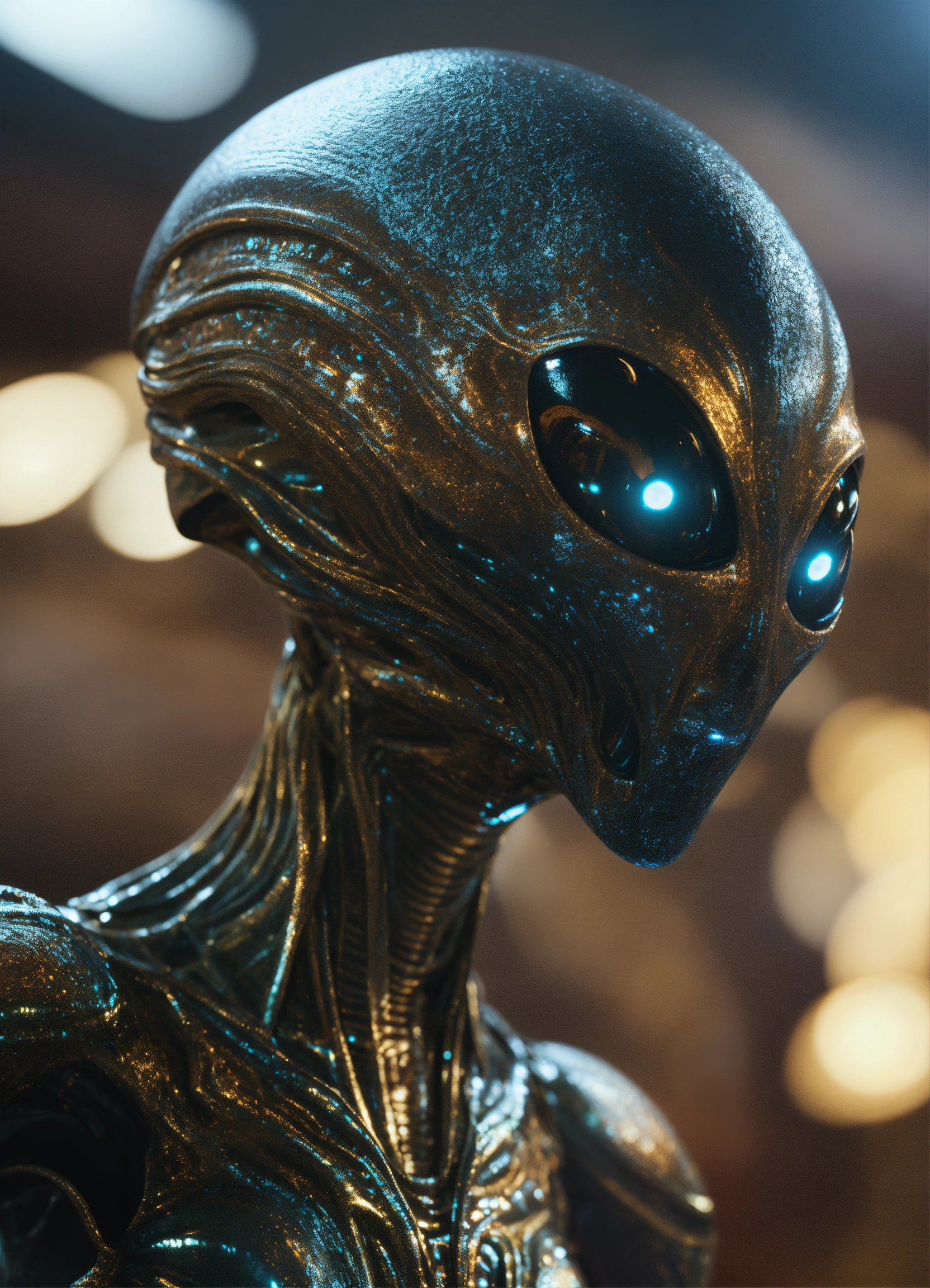 Lexica - Unique, extraterrestrial being,, fully body 4k render ...