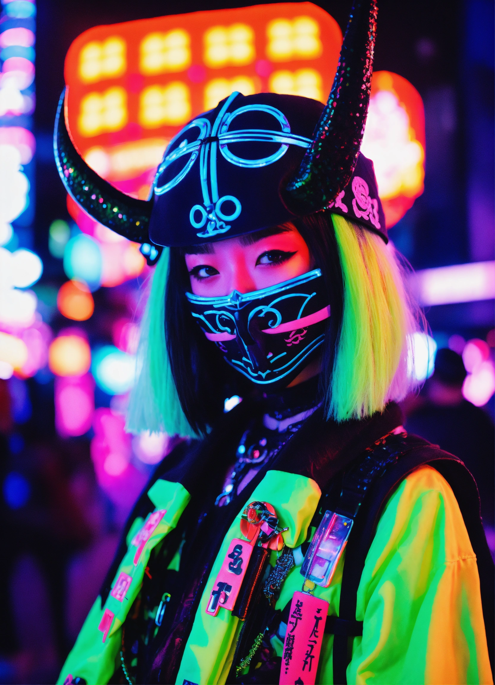 Lexica - Photorealistic 3D portrait Samurai Alien in Goth Kawaii ...