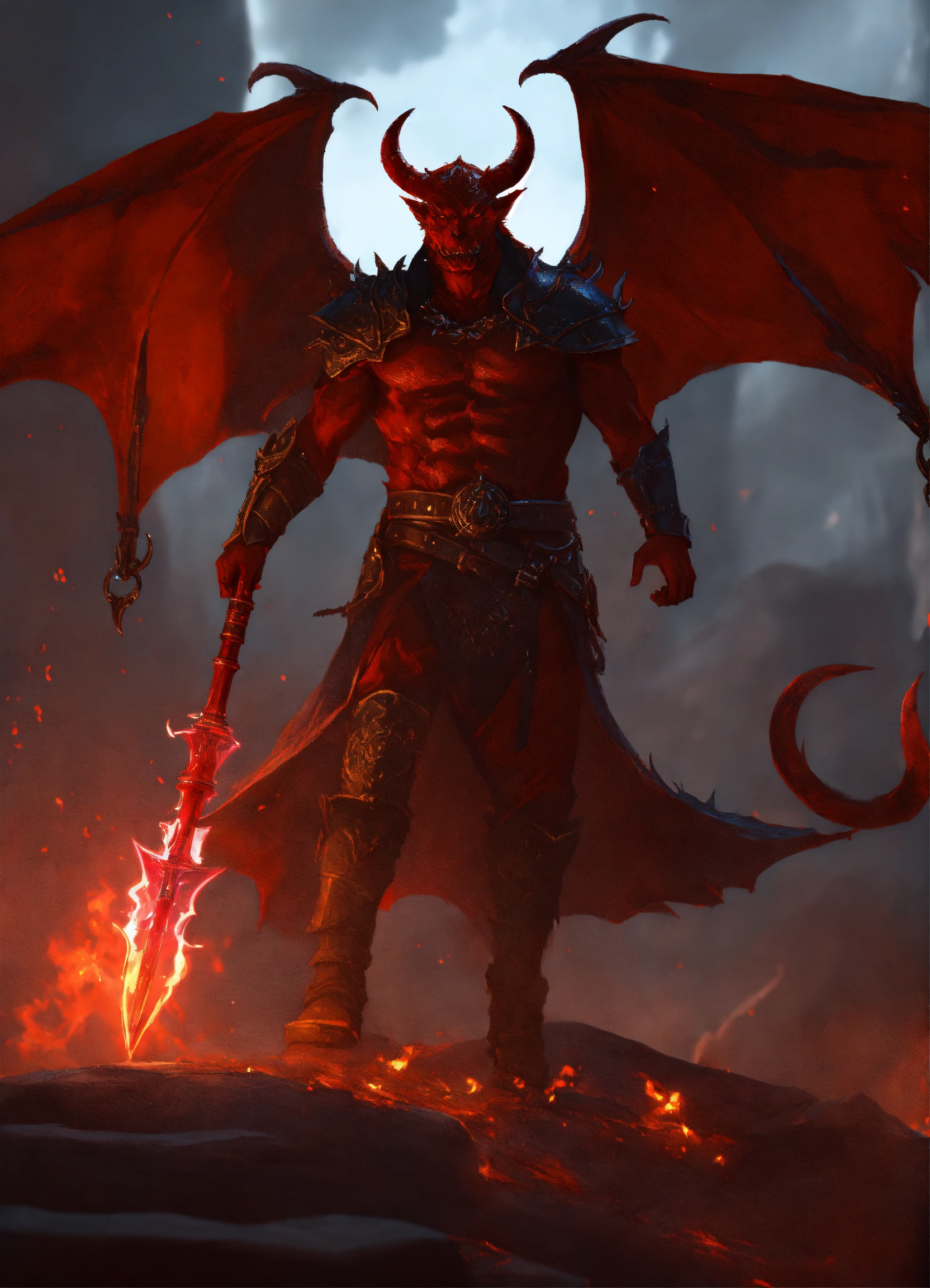Lexica - D&D, fantasy, cinematic. Devil of Baator