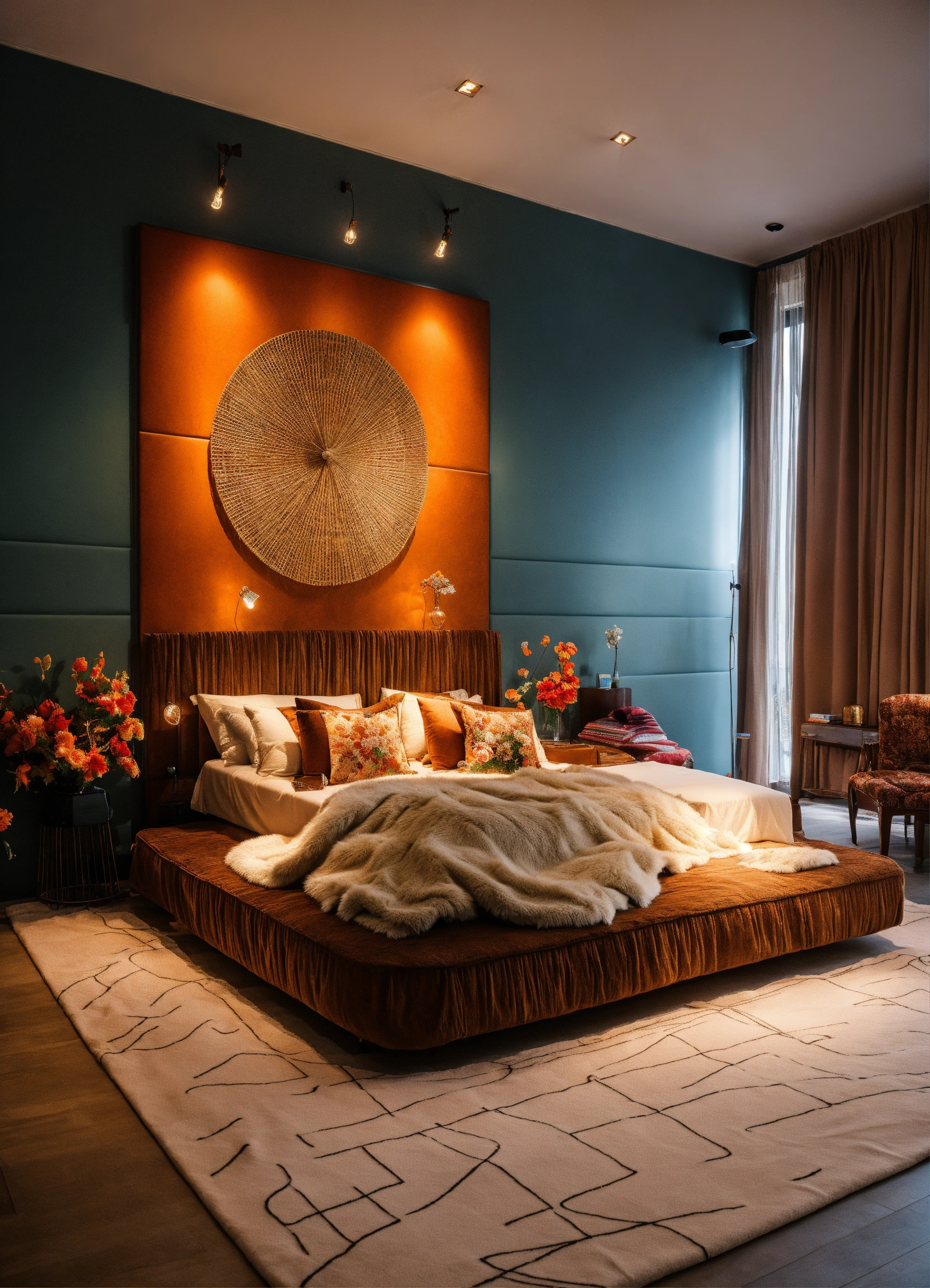 Lexica - Beautiful bedroom with beautiful bedsheet