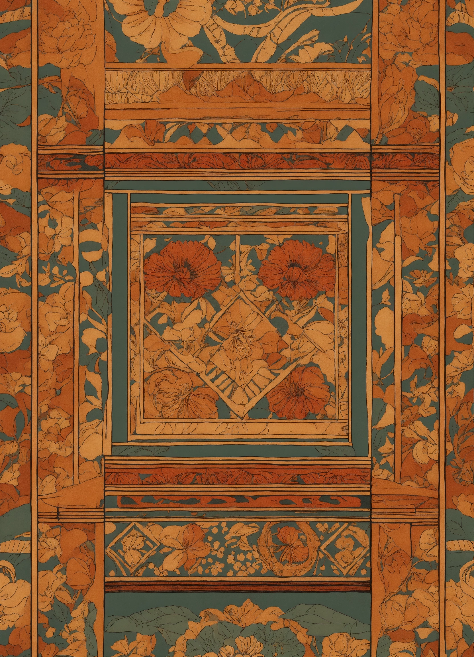 Lexica - Surreal pattern of Indonesian art folk, sundanese etnique ...