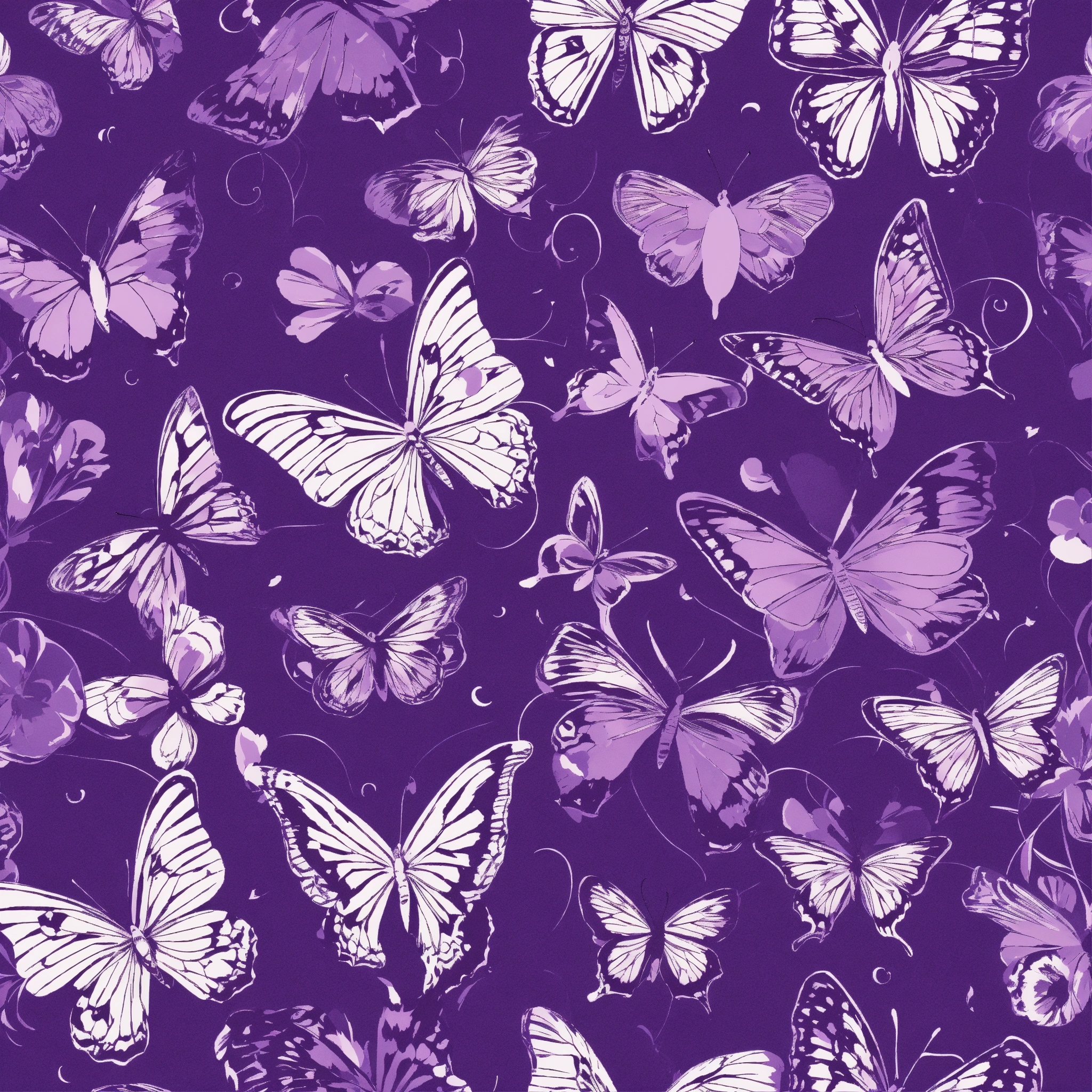 Lexica - Butterflies, art deco, purple, meticulous precision, clear ...