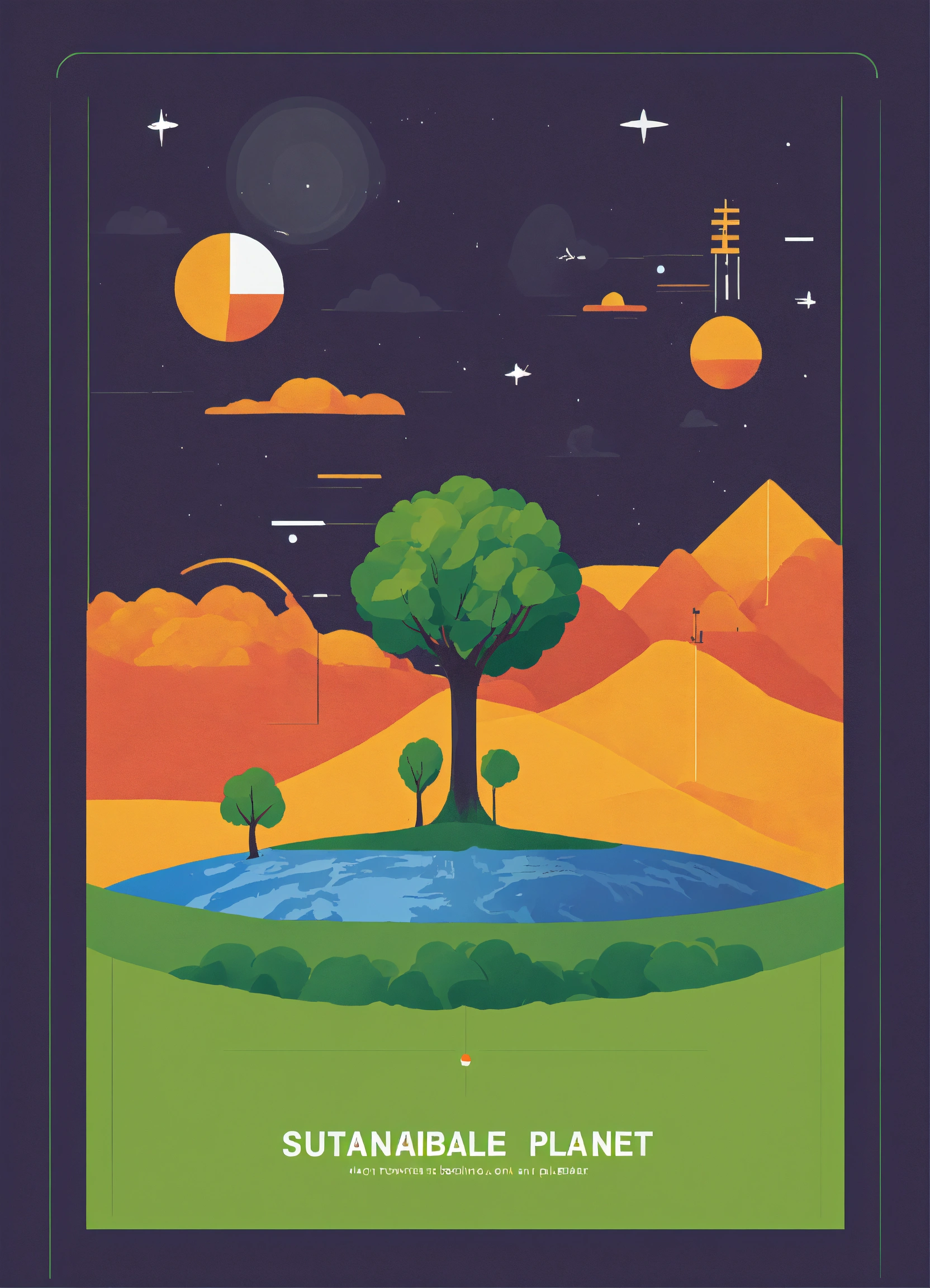 Lexica - Simple, minimalistic picture of a sustainable planet for a ...