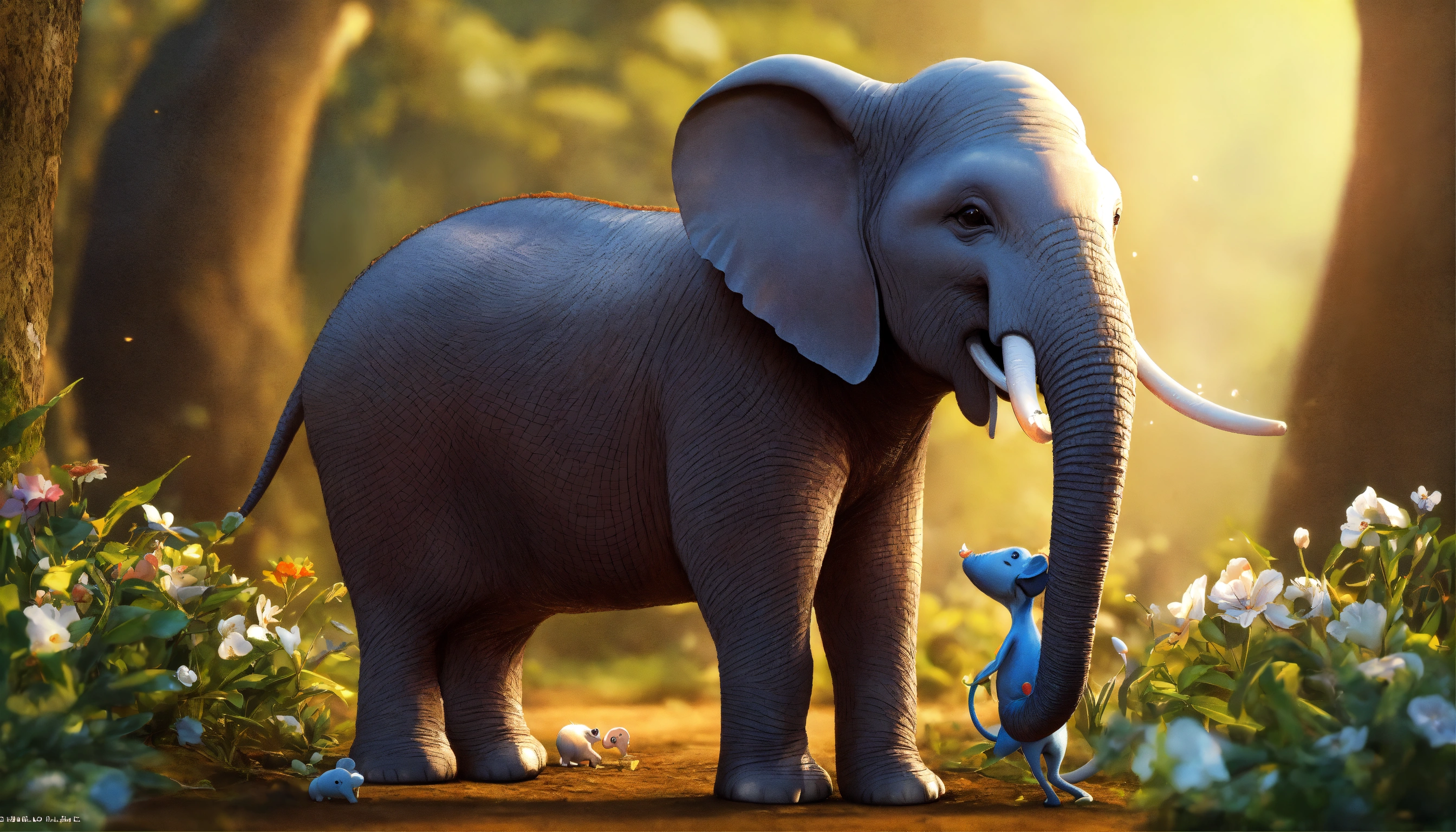 Lexica - Elephant and mouse friendship 