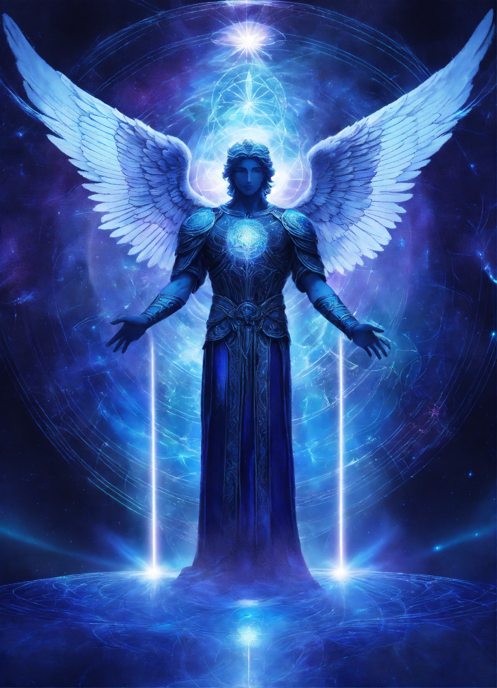 Lexica - Archangel Michael stands on the dimensional plane with a ...
