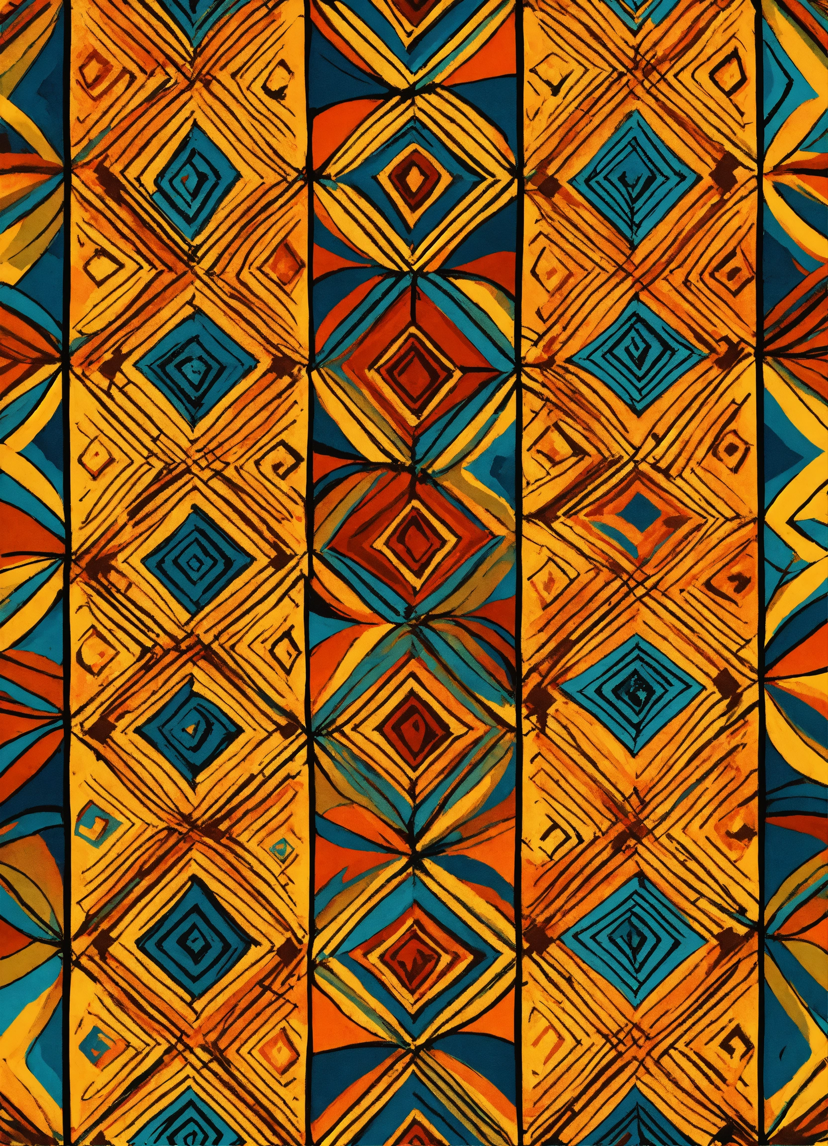 Lexica - Abstract African art pattern