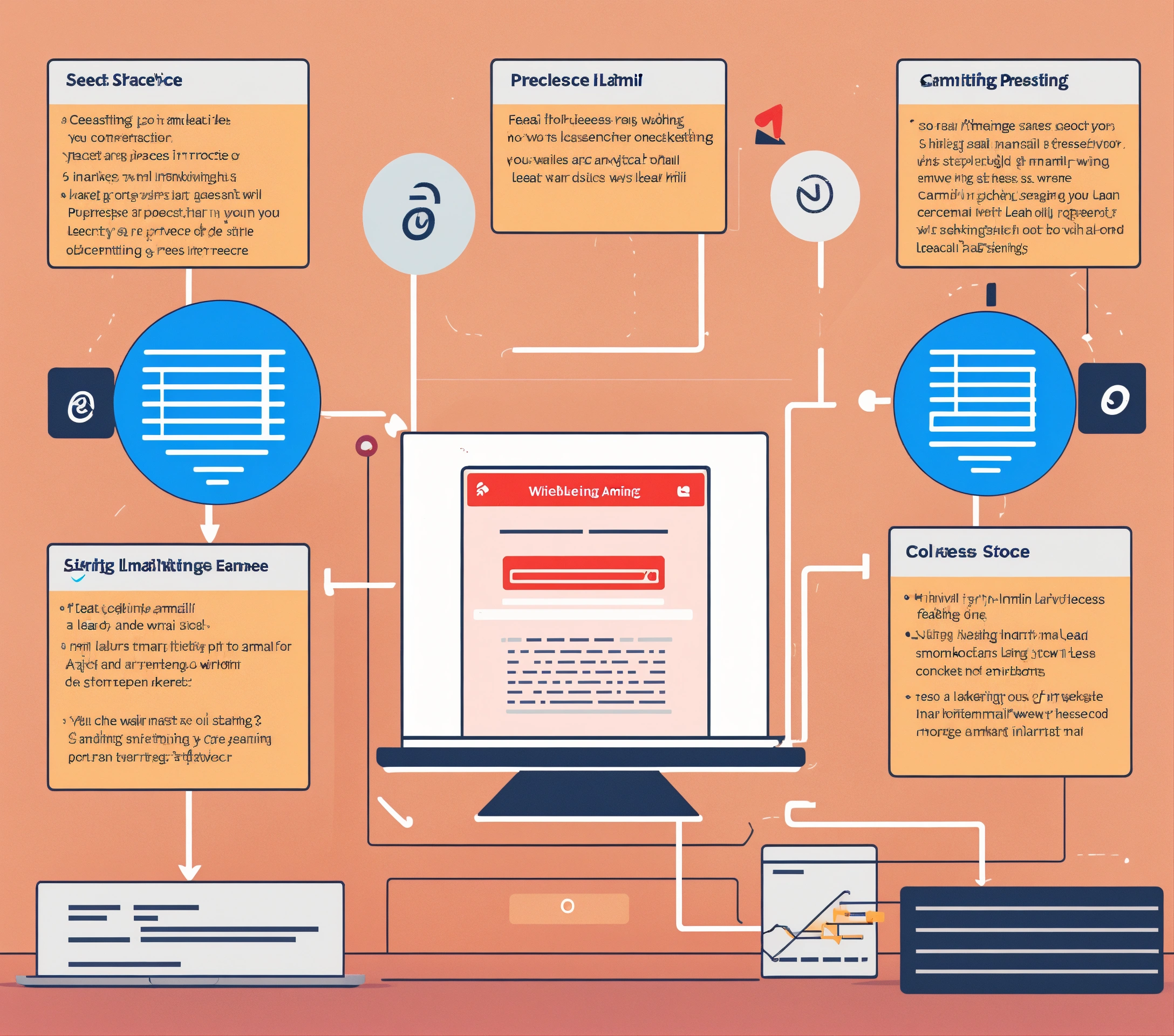 Lexica - Email marketing process to a landing page then to a lead