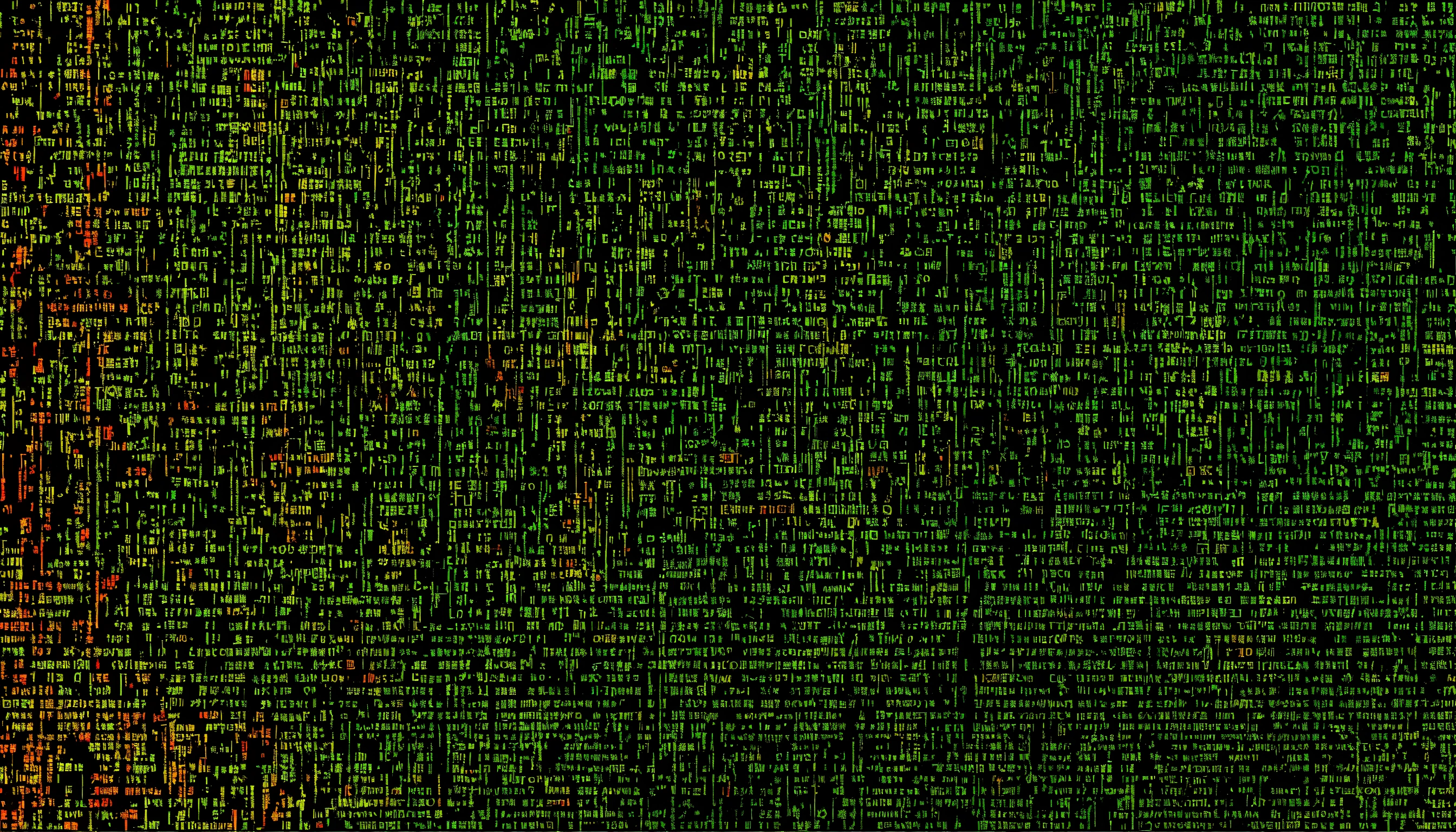 Lexica - A image that looks like the matrix code, that is a background ...