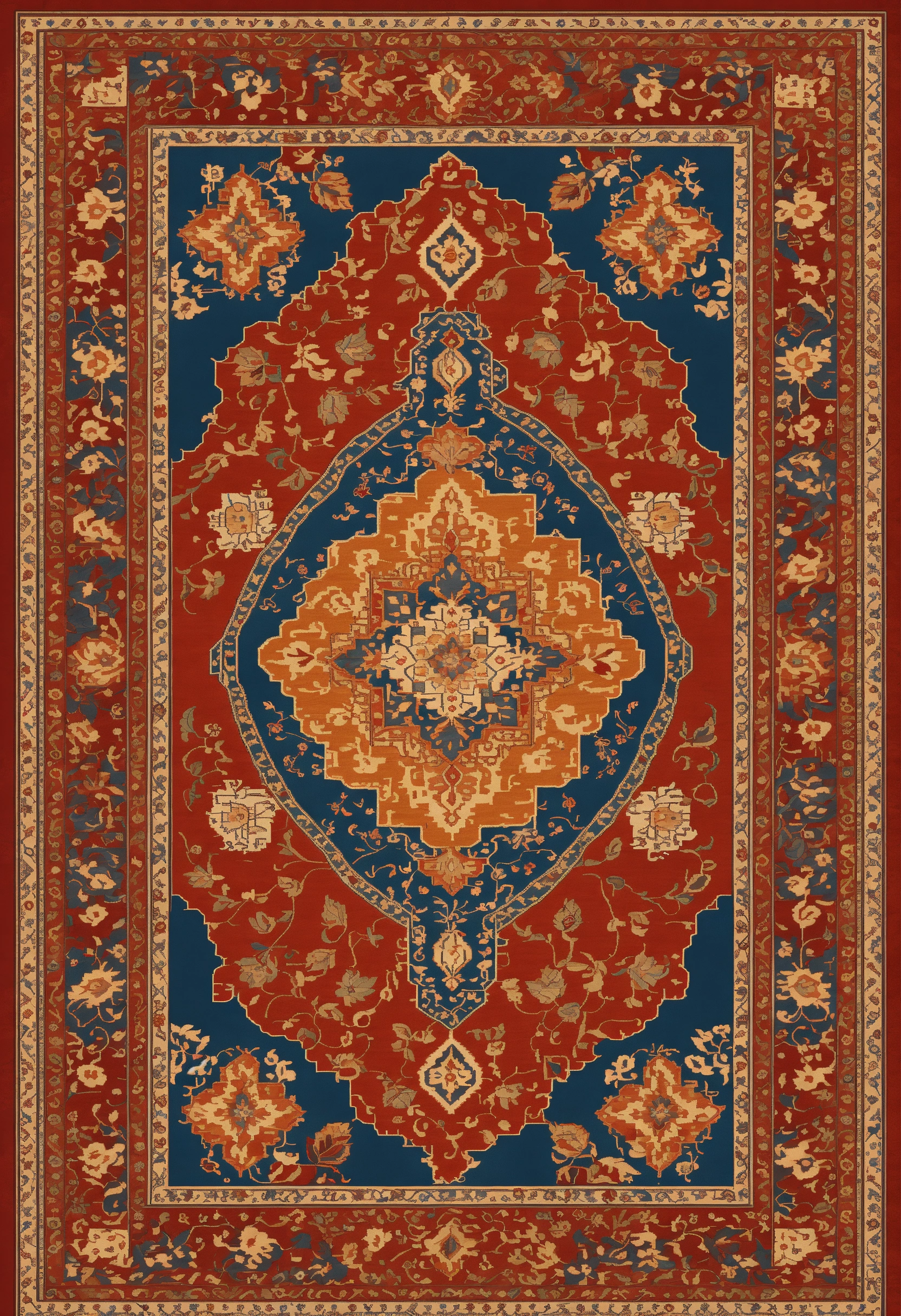 Lexica - Create unique Turkish rug designs., vector designs, high ...