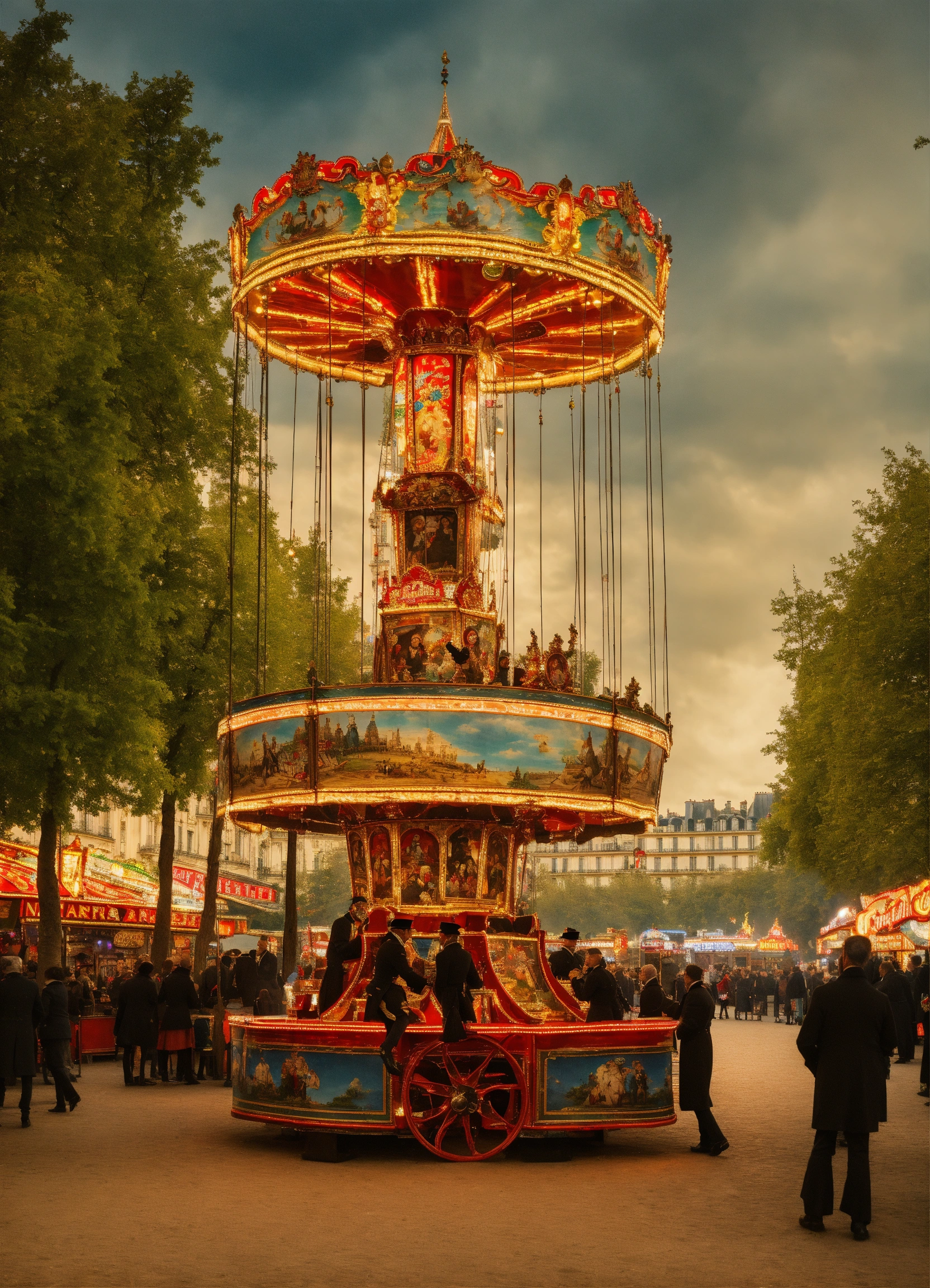 Lexica - Peint napoleon III, in paris, funfair