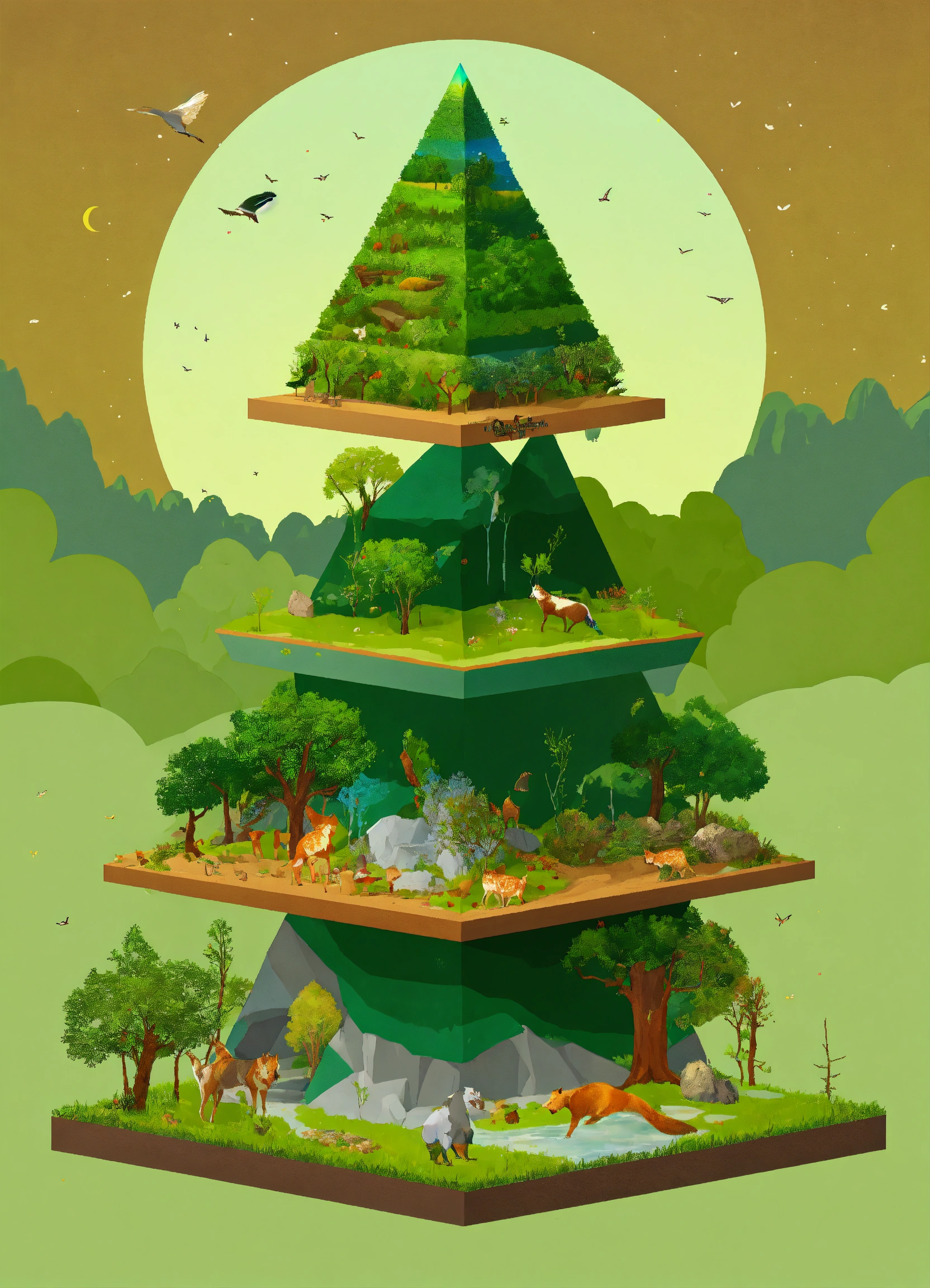 Lexica - Forest ecosystem pyramid